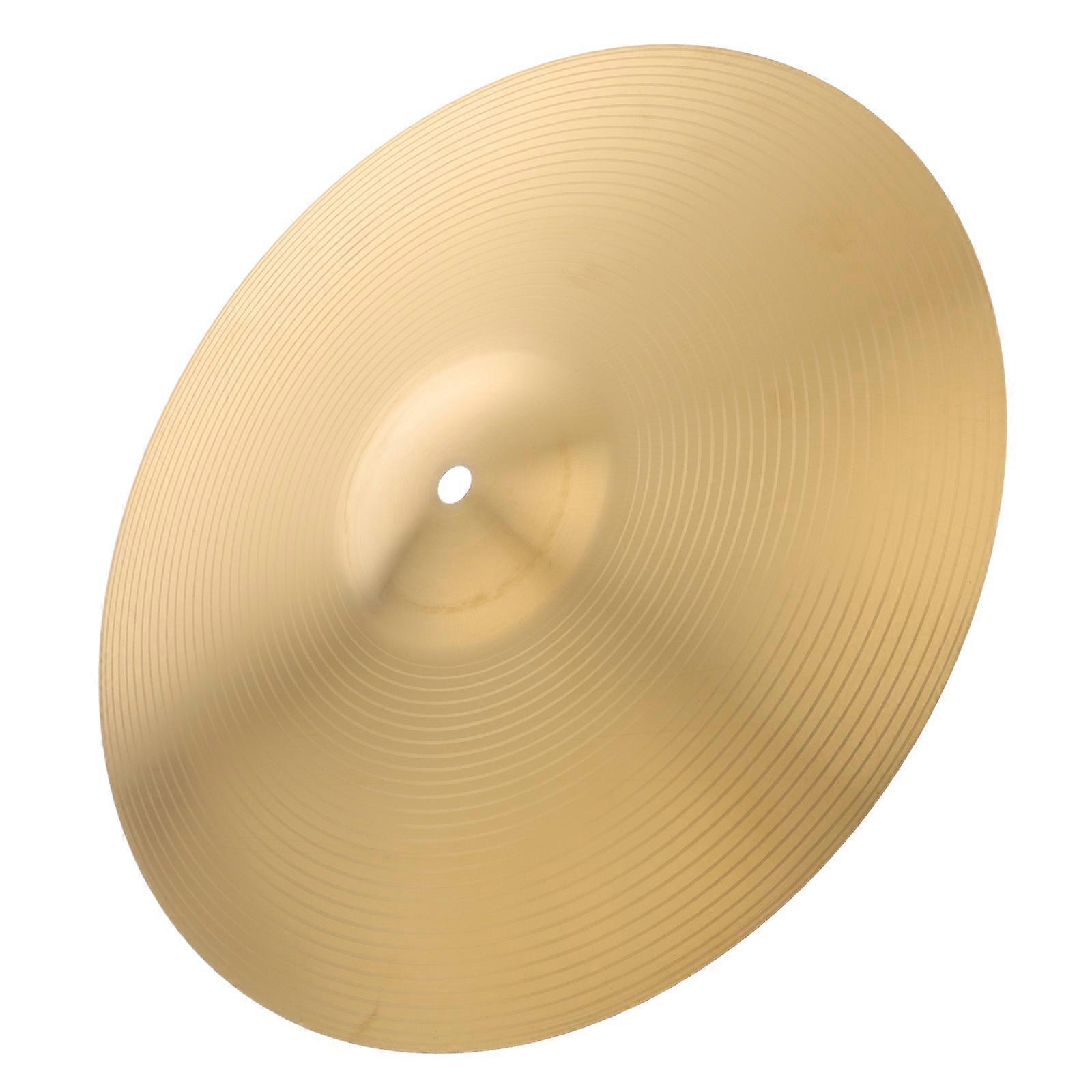 Alloy Jazz Drum Cymbal for Practice Drum Hardware 2Pcs Clear Bright Sound