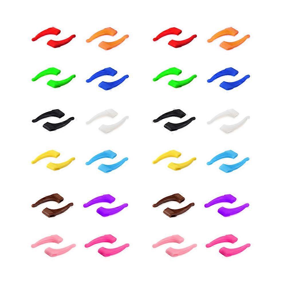 Eyeglasses Antiskid Ear Pads Silicone for Glasses Use 48Pairs Assorted