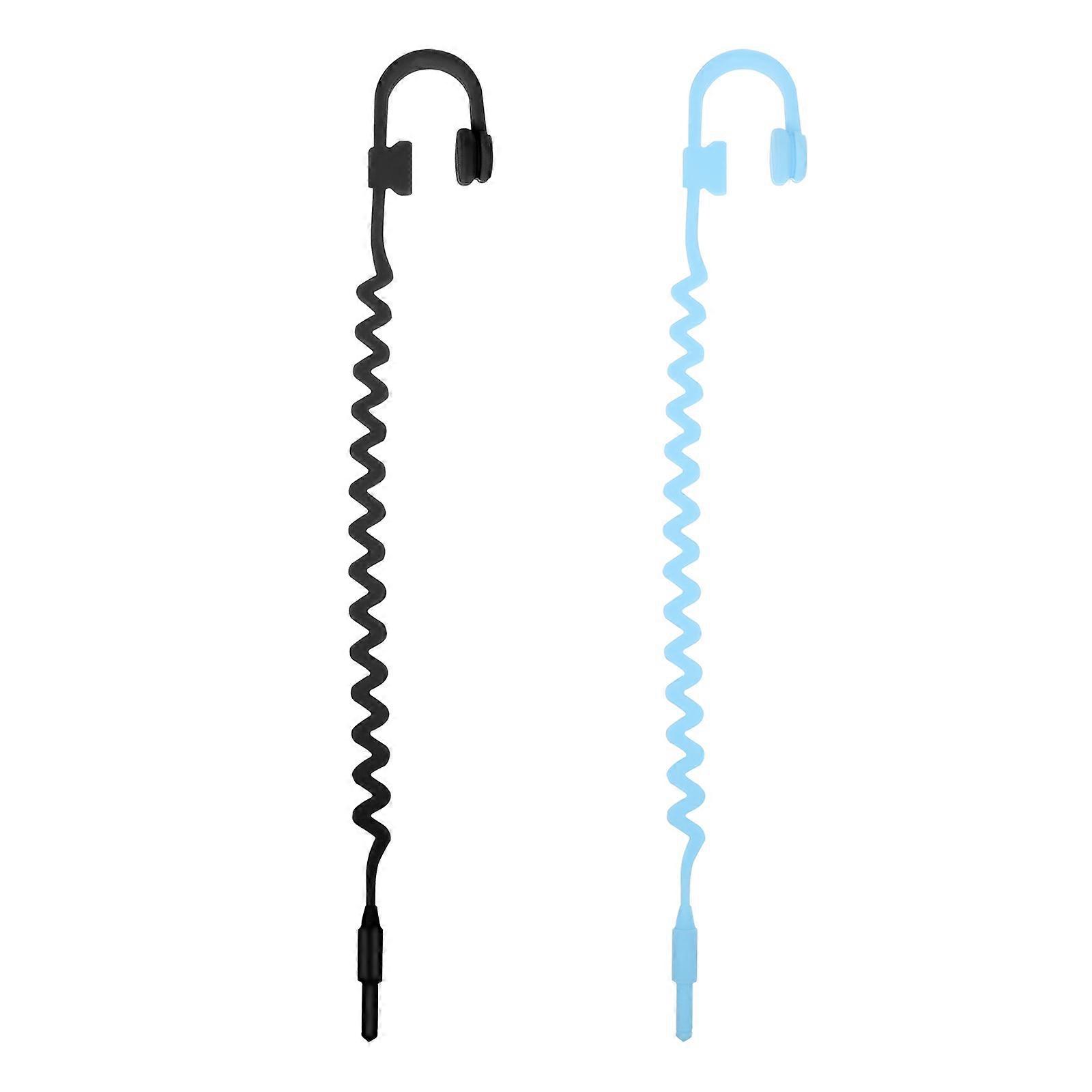 Music Earphone Bookmark for Reading Use 2Pcs Silicone Creative Book Page Tags