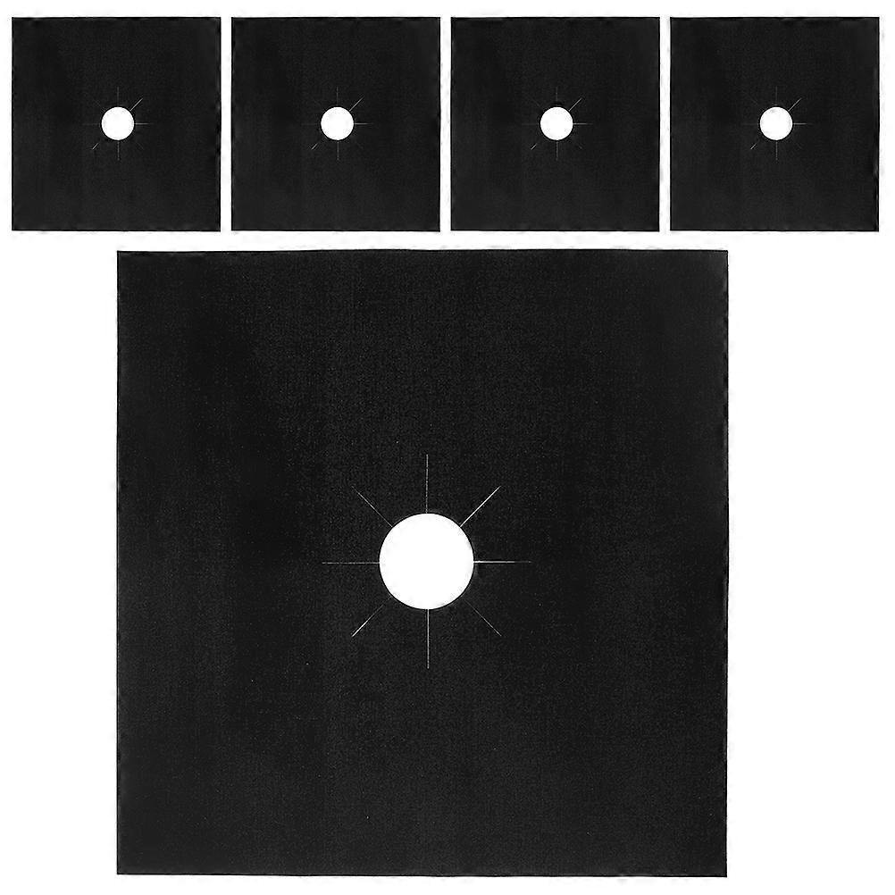 Gas Range Protector Stove Cover for Surface Protection 10Pcs Black