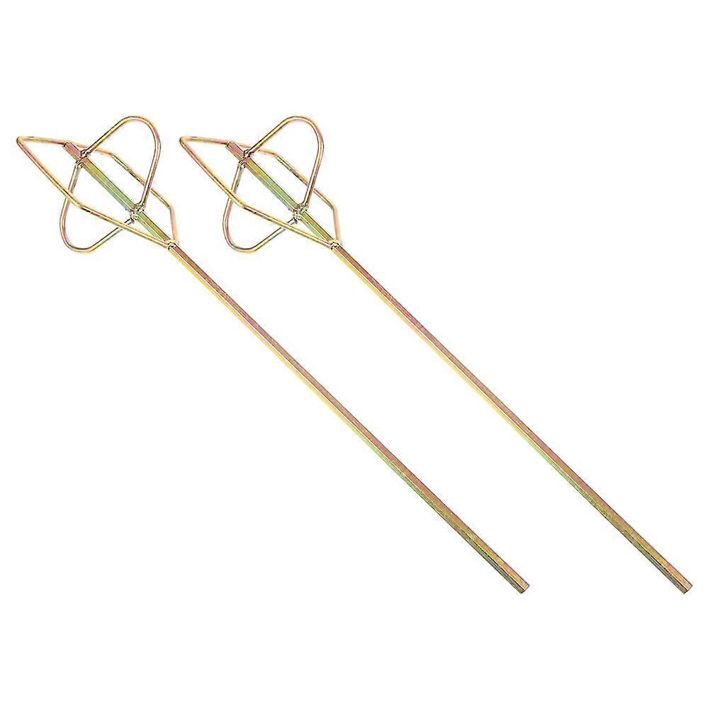 Paint Mixing Rod for Mixing 4Pcs Drill Mixer Golden Steel Tool