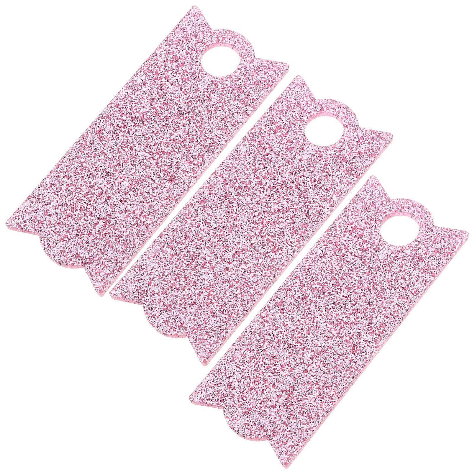 Acrylic Name Tags for Tumbler Cup in Pink with 9Pcs Blank Plates