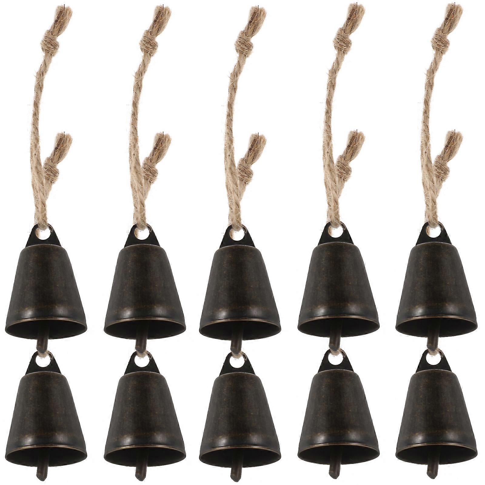 Wind Chime Bells Rustic Bells for Decoration 30Pcs Vintage Craft Metal