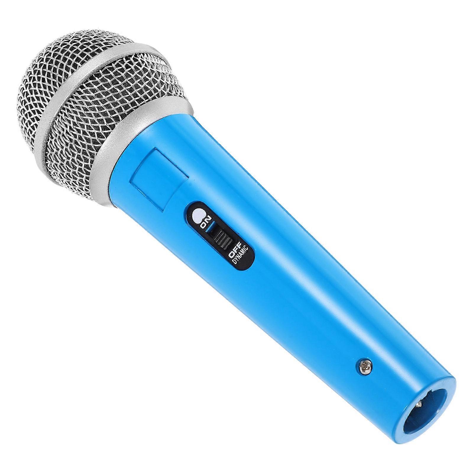 Simulation Microphone Model For Kids 4Pcs Realistic Design Play Stage Performance Accessory Compact Lightweight Toy Prop