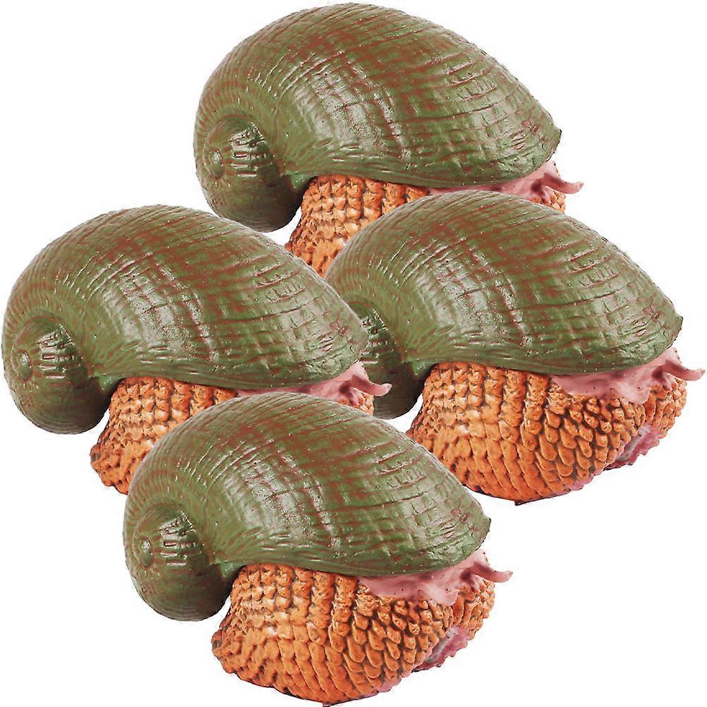 Simulation Snail Figurine Snail Toy for Educational Use 8Pcs Assorted Color