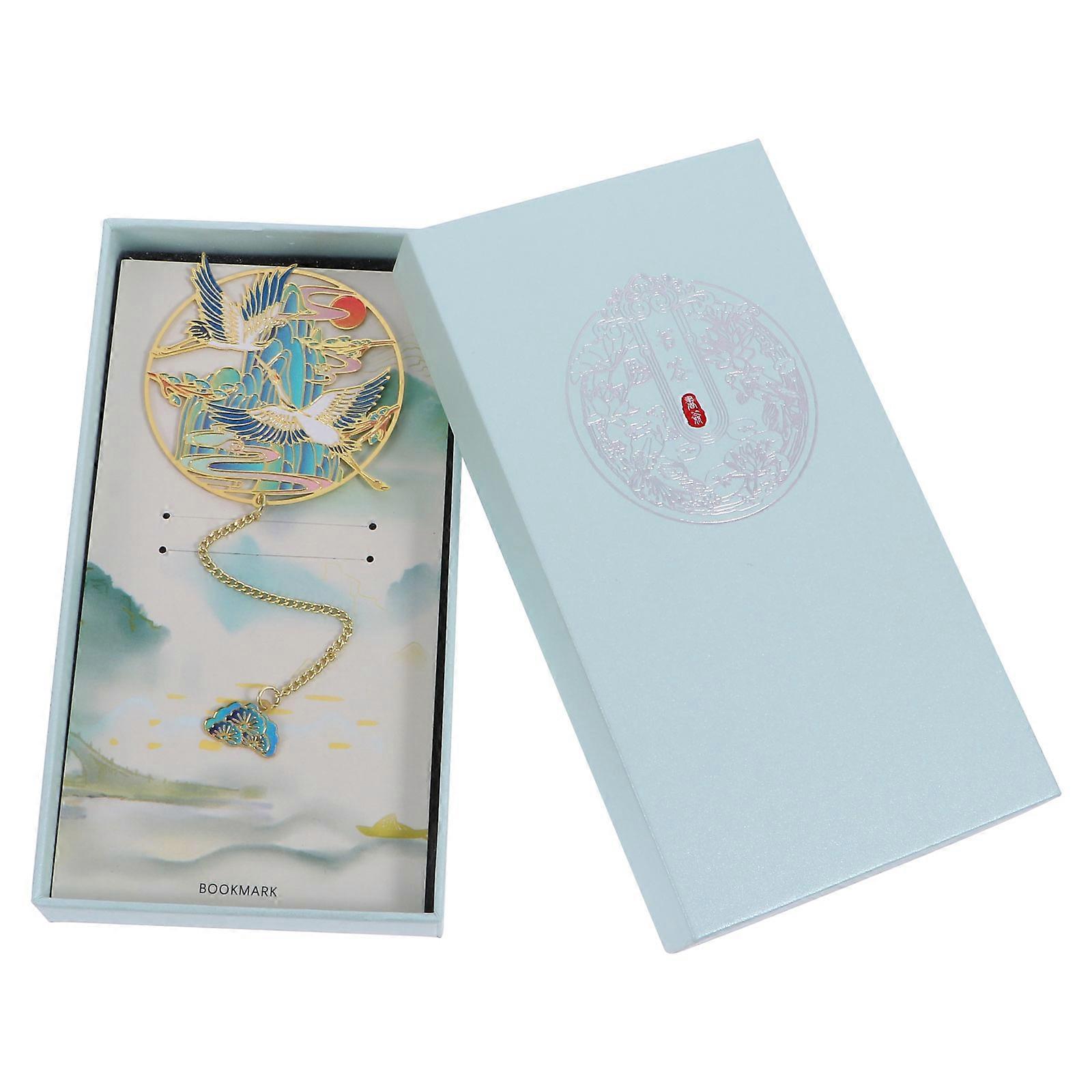 Brass Bookmark with Pendant Delicate Reader Bookmark for Reading 3Pcs