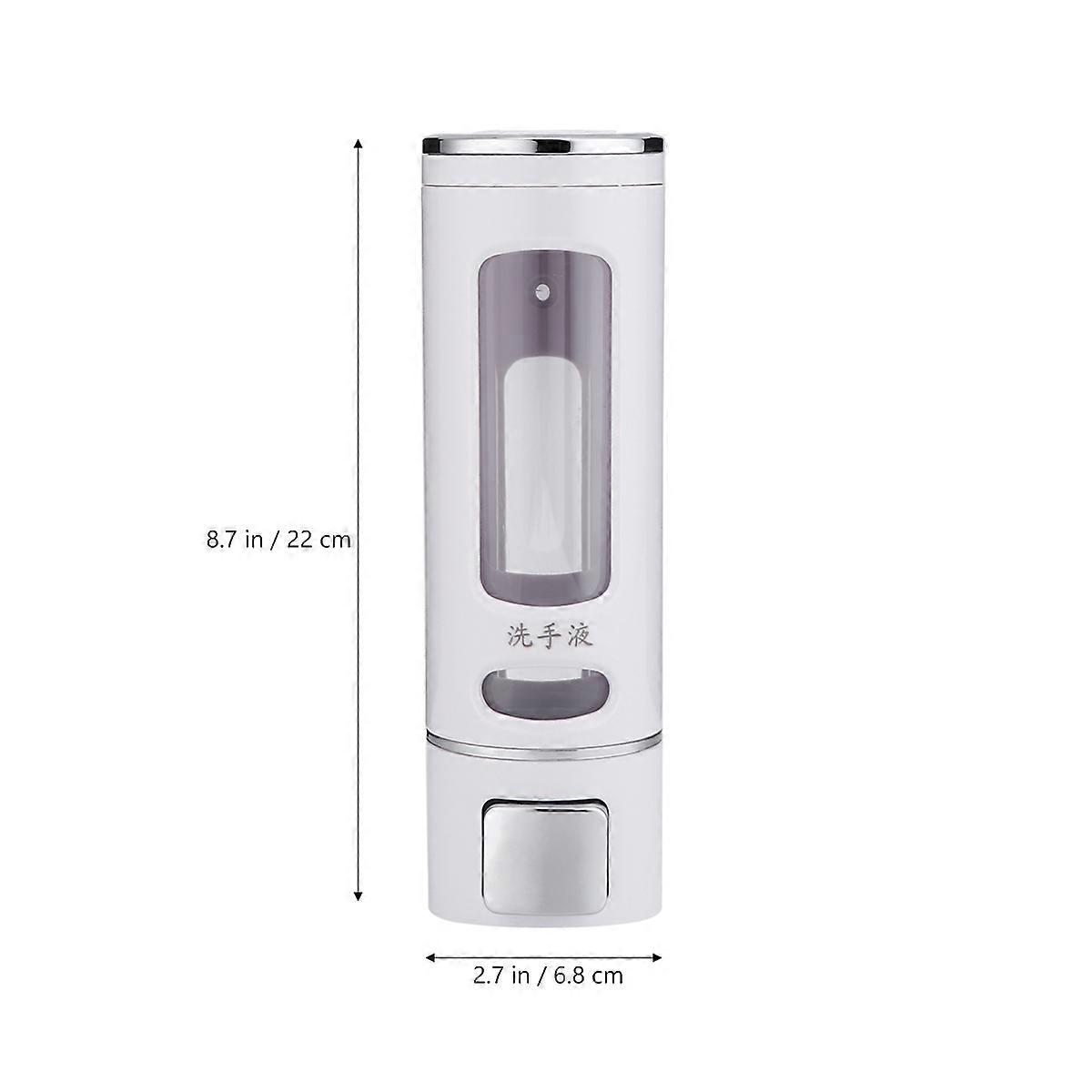 Wall Mounted Soap Dispenser 400ml for Hotel Mall Storage Container White Refillable 1Pack