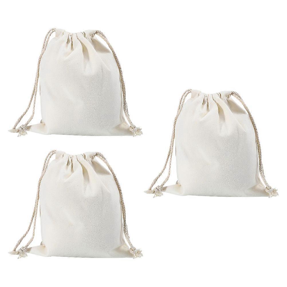 Gift Packing Drawstring Pouches Cotton Drawstring Bags 15 Pieces