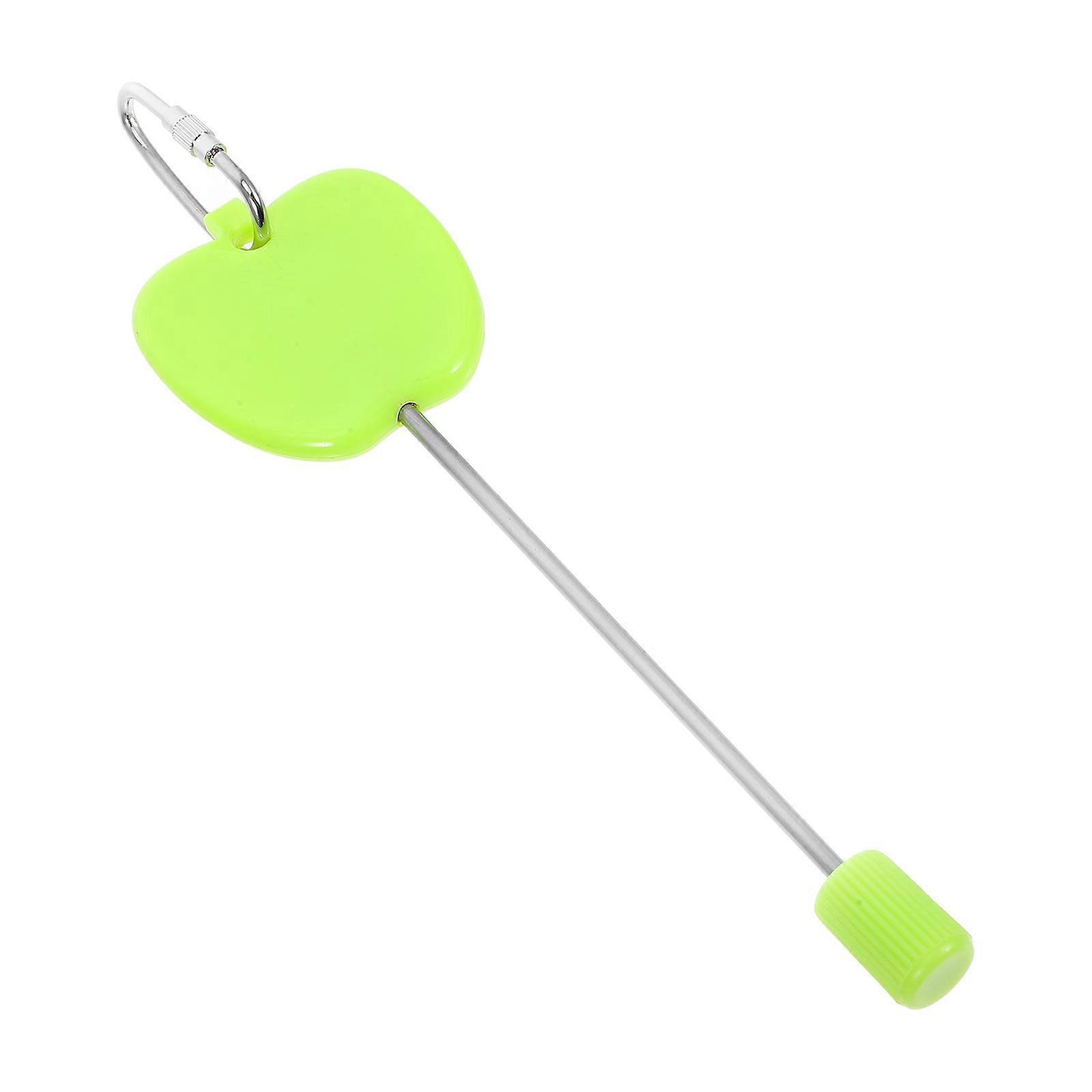 Cage Foraging Tool For Small And Large Birds Featuring Light Green ABS Plus Stainless Steel For Efficient Feeding 1Set