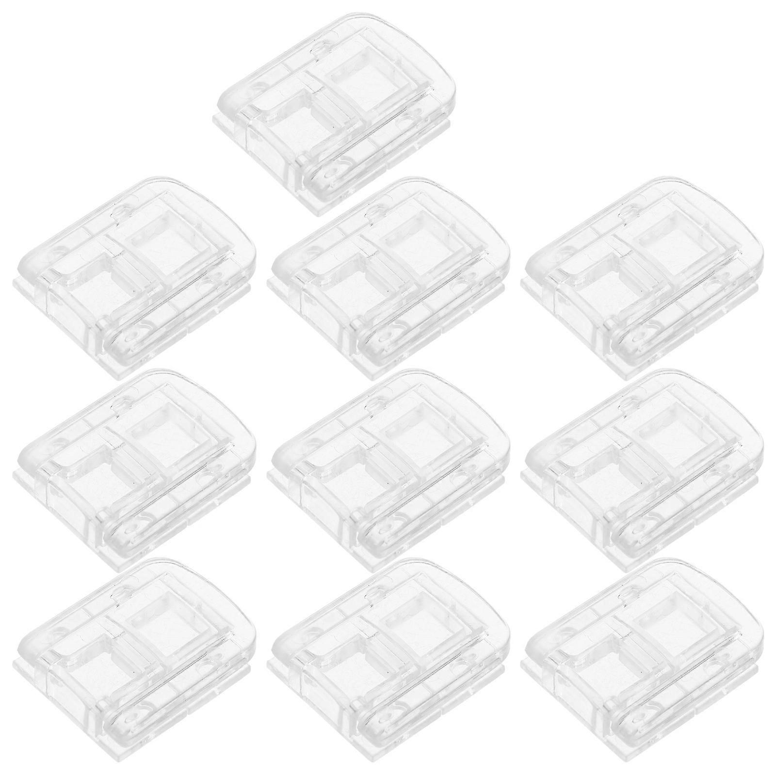 Mini Hinge Hasp For Display Cases Storage Boxes Durable Material Versatile Use 30 Sets