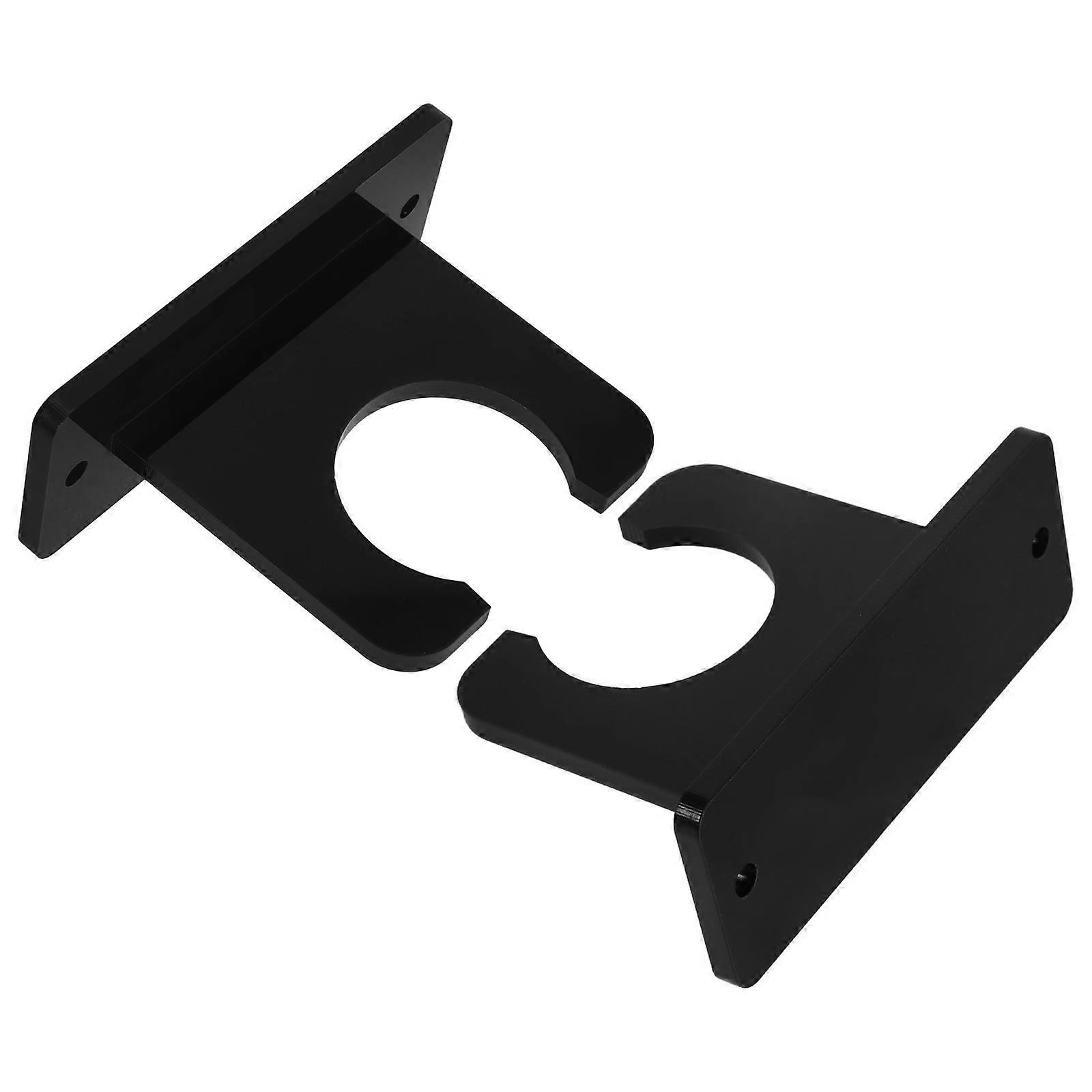 Wall Mount Acrylic Baseball Bat Holder for Storage 10Pcs Black Color