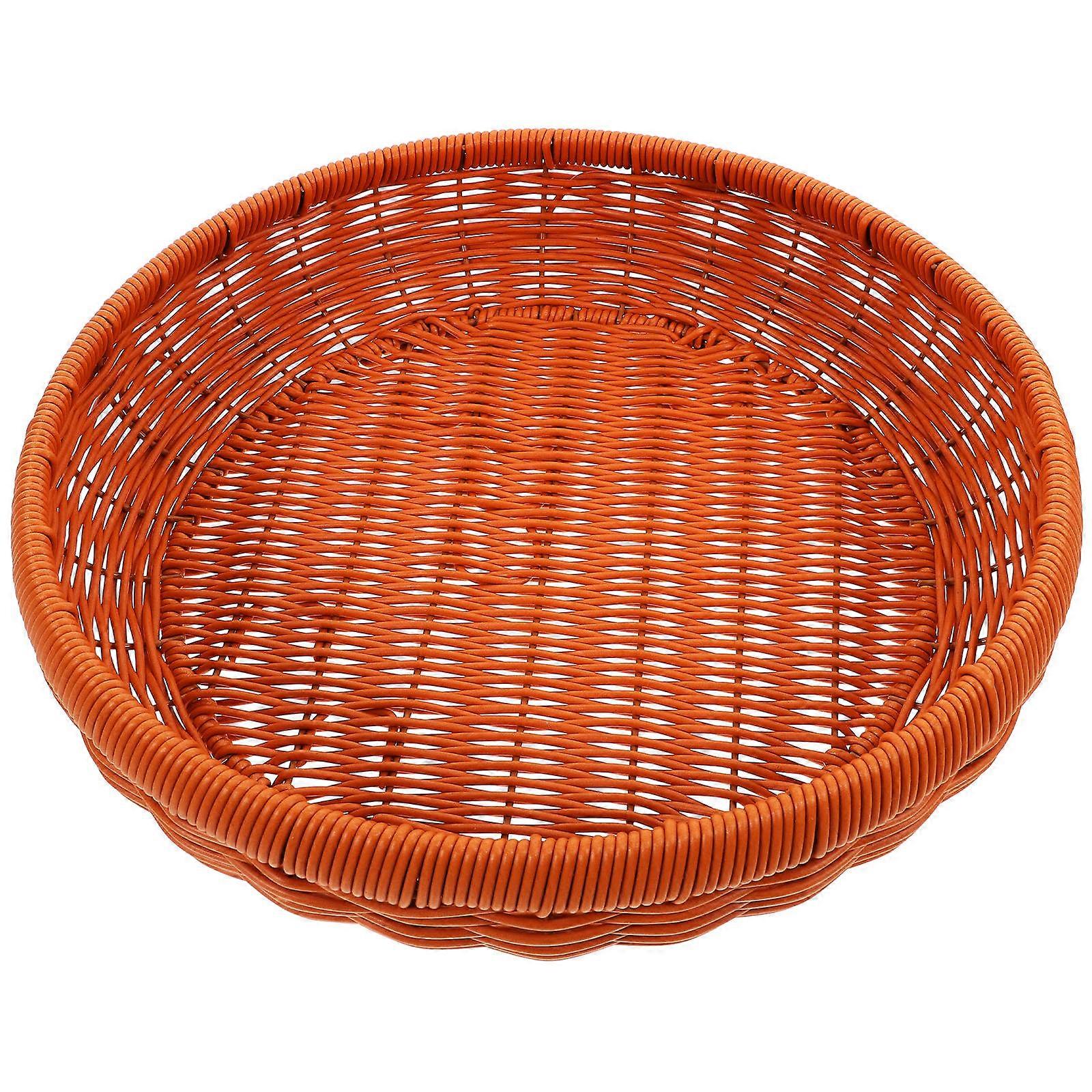 2Pcs Round Bread Storage Basket Ideal For Kitchen Organization Compact Light Effortless Storage Solution
