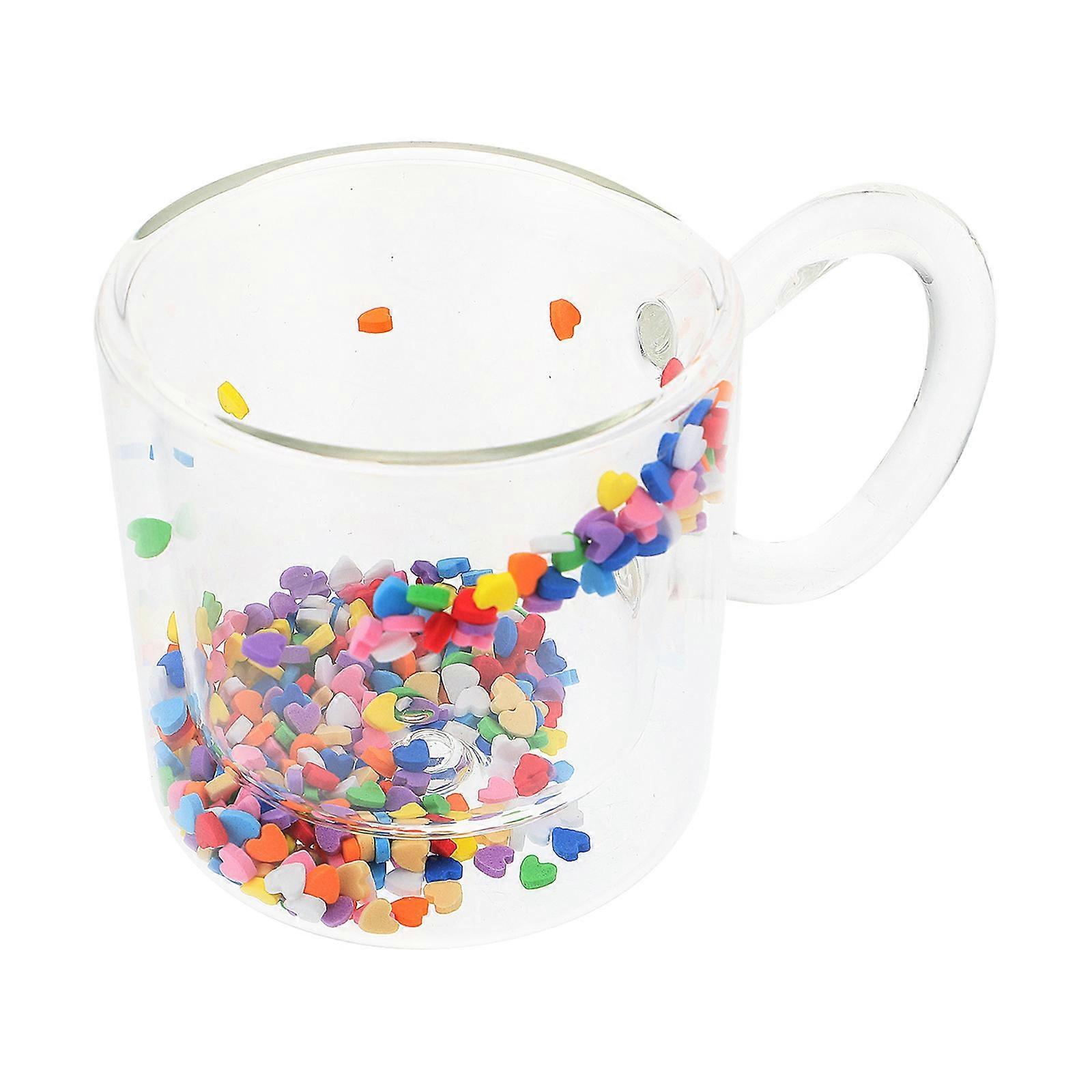 Creative Glass Coffee Mug for Tea Drinking 3Pcs Transparent Cups