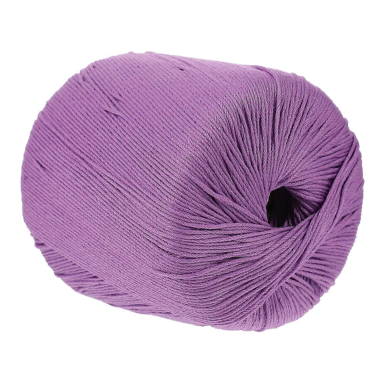 DIY Cord Cotton Cord for Knitting String 1 Roll Violet Soft Handmade Rope