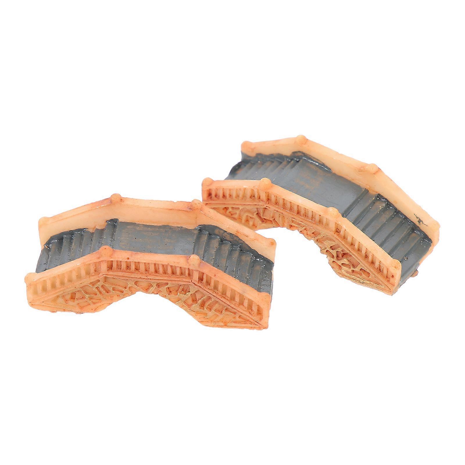 Resin Bridge Model Accessory for Bonsai Decoration 4Pcs Set