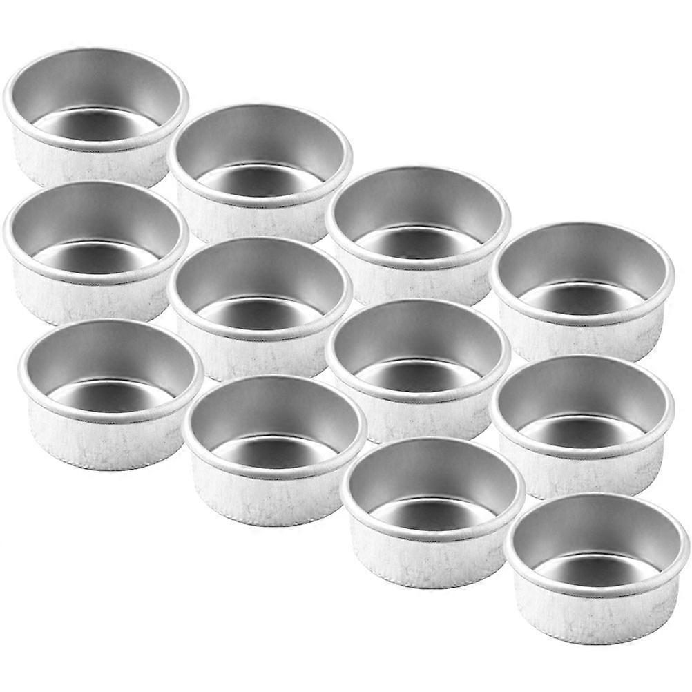 Candle Holders Empty Tins for Candles Simple Design Galvanized Iron Home Decor 12Pcs