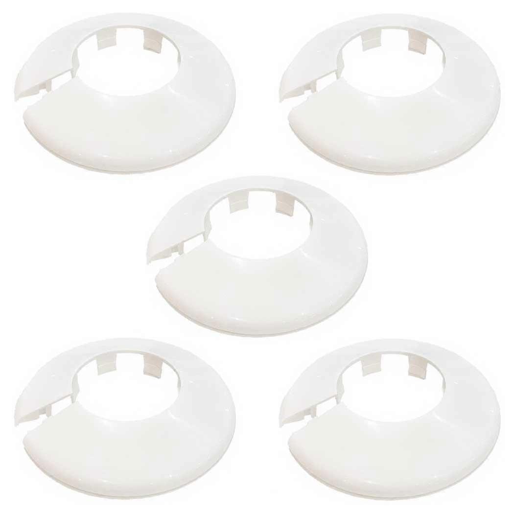 PC42 Talon Waste Pipe Collars Covers 42mm White 5 Pack