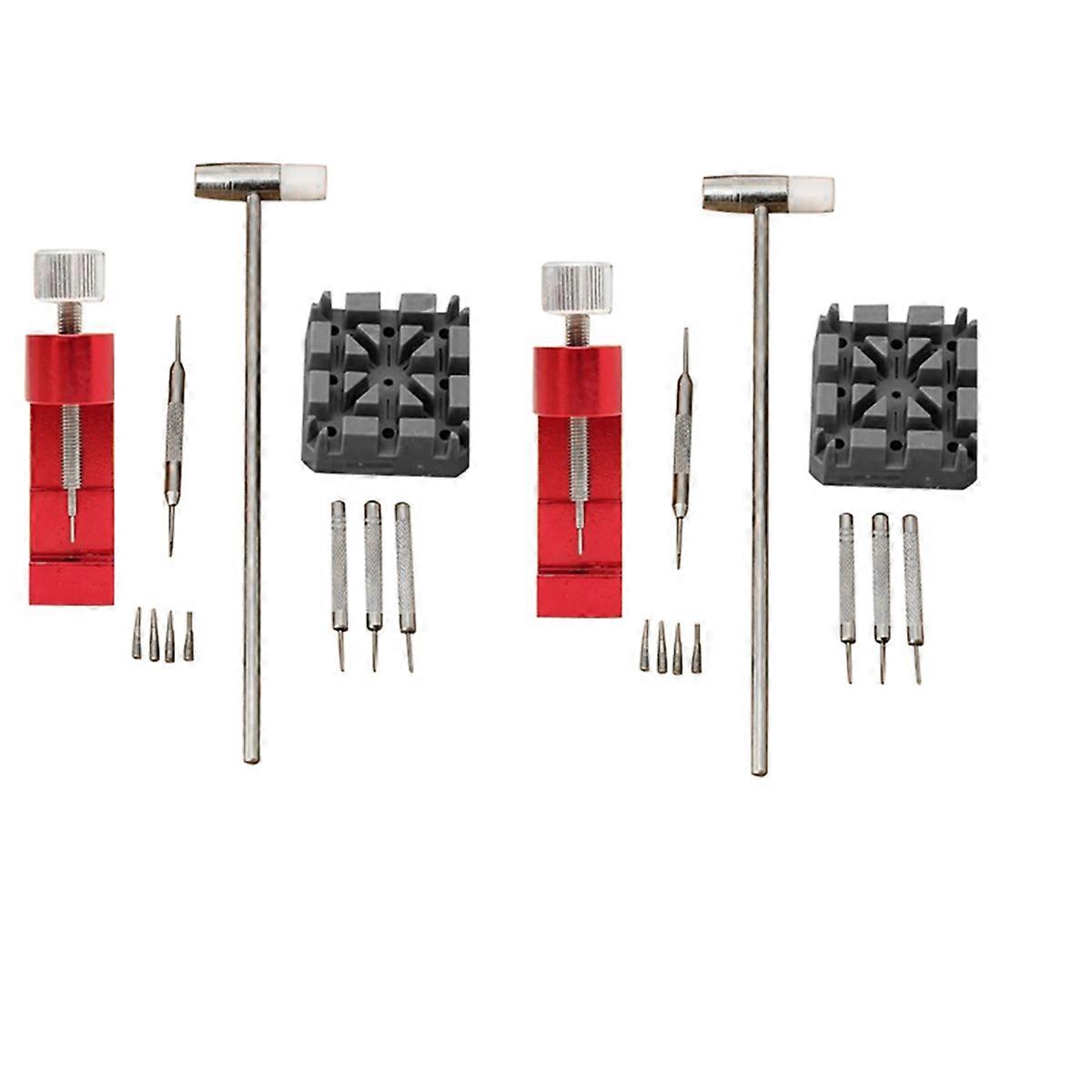 11Pcs/Set Watch Repair Link Remover Tool Hammer Pins Strap Tool Kit