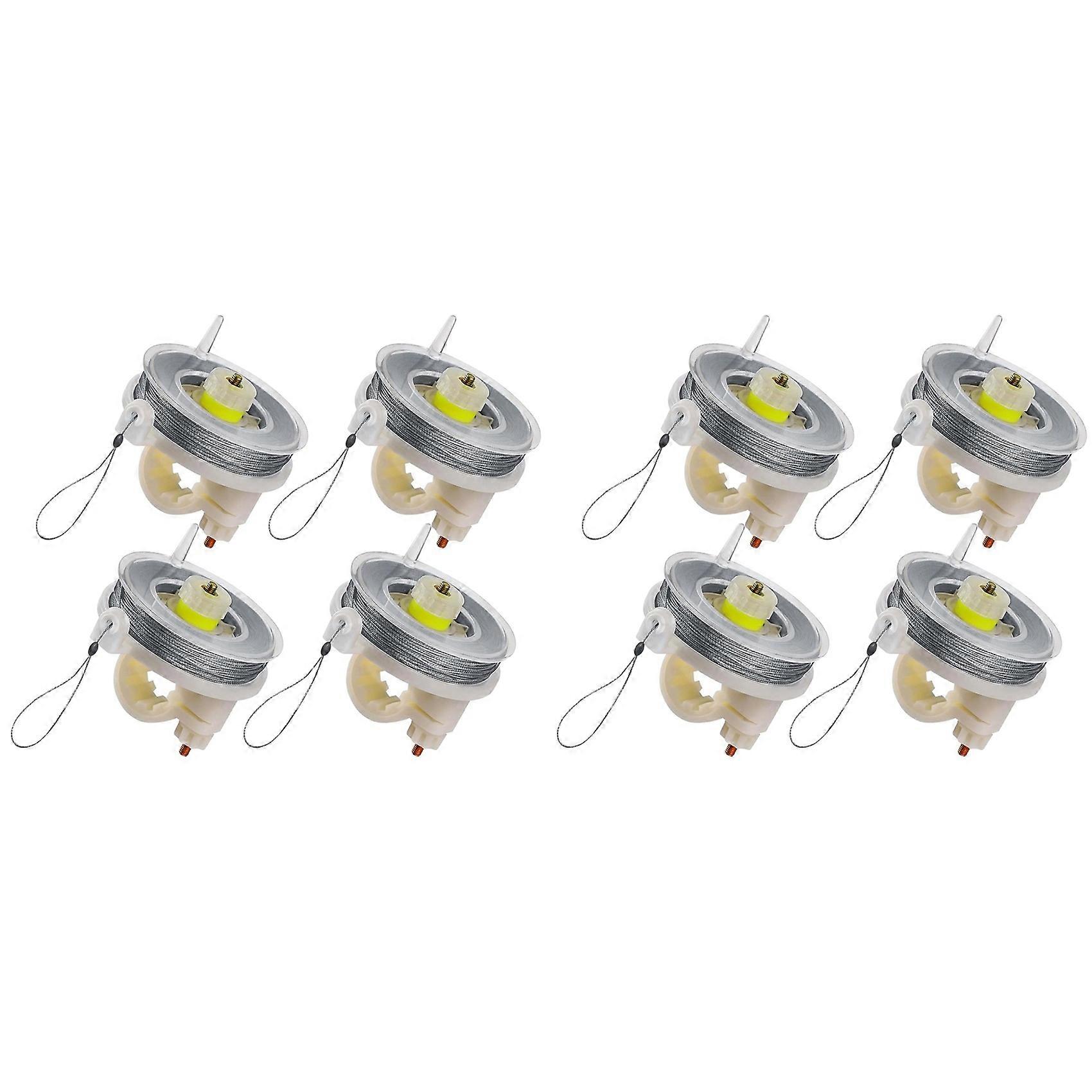 Trip Wire with Reusable Reel (8-Pack) - 85ft 12-Gauge Line for Perimeter-Defense and Security Alarms