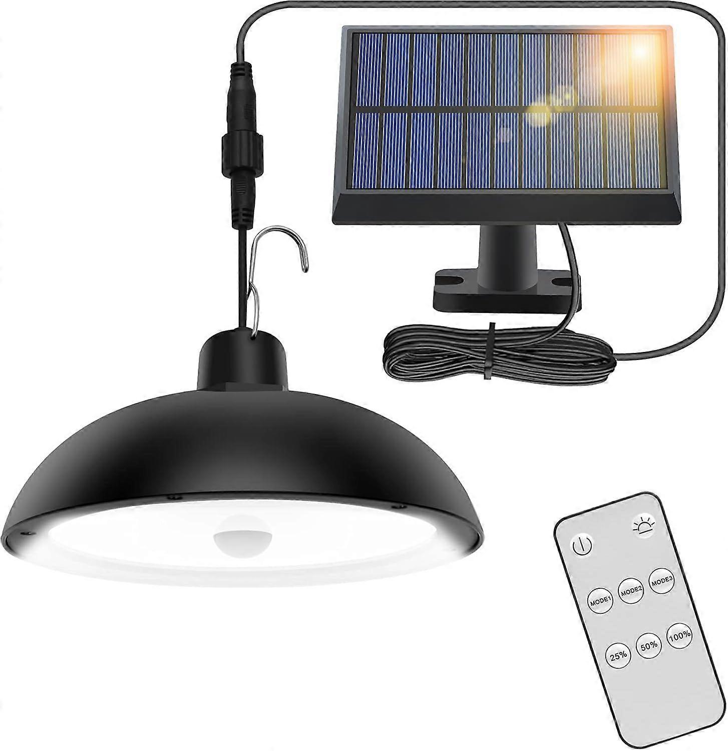 Outdoor Solar Lamp 78LED 4 Modes Motion Sensor Remote Control 360 Adjustable IP65 Waterproof Garden Camping