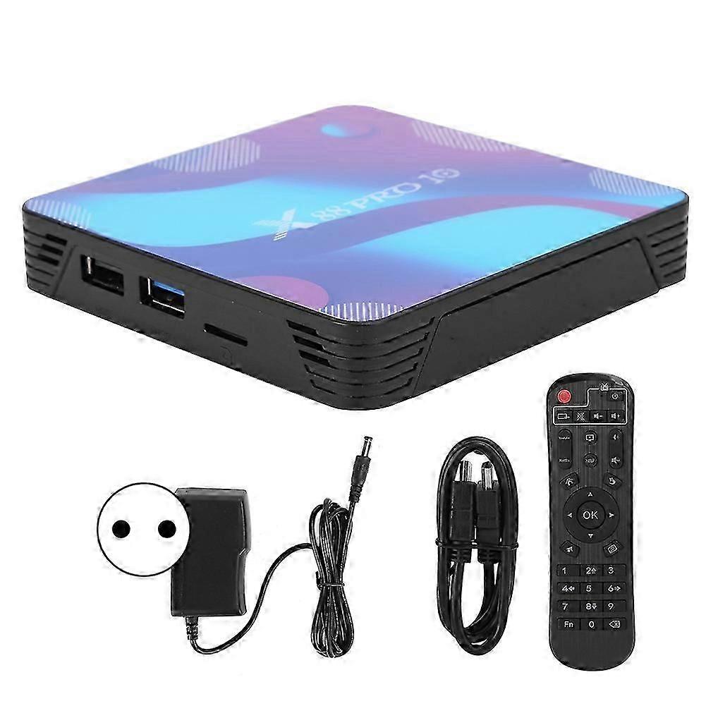 X88 PRO10 Internet TV Box Double Frequency WIFI Bluetooth 4.0 for Android 10.0 100240V