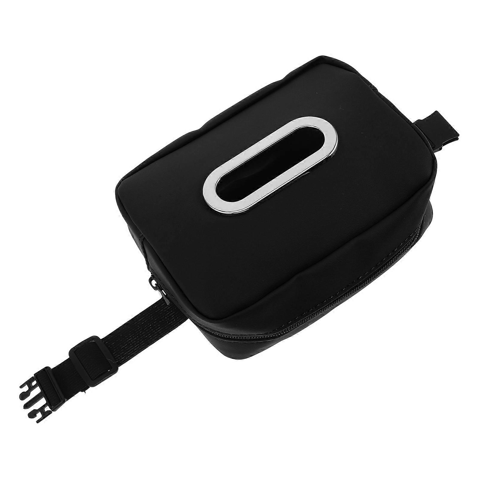 Car Tissue Holder 3Pcs Rectangular Dark Red Suitable For Car Office Home Tissue Storage Easy Access