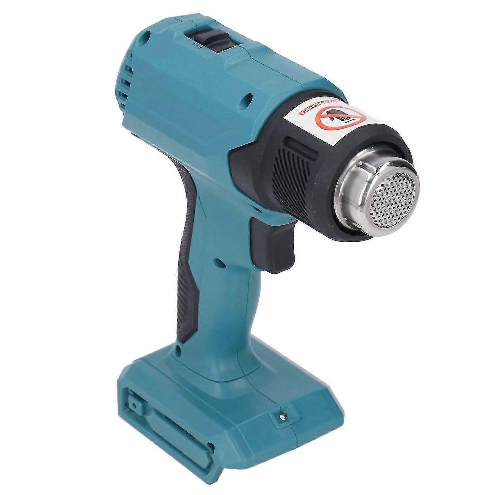 Cordless Heat Gun Adjustable Temperature Portable Handheld Rechargeable Heating Machine with 4PCS Nozzle Blue