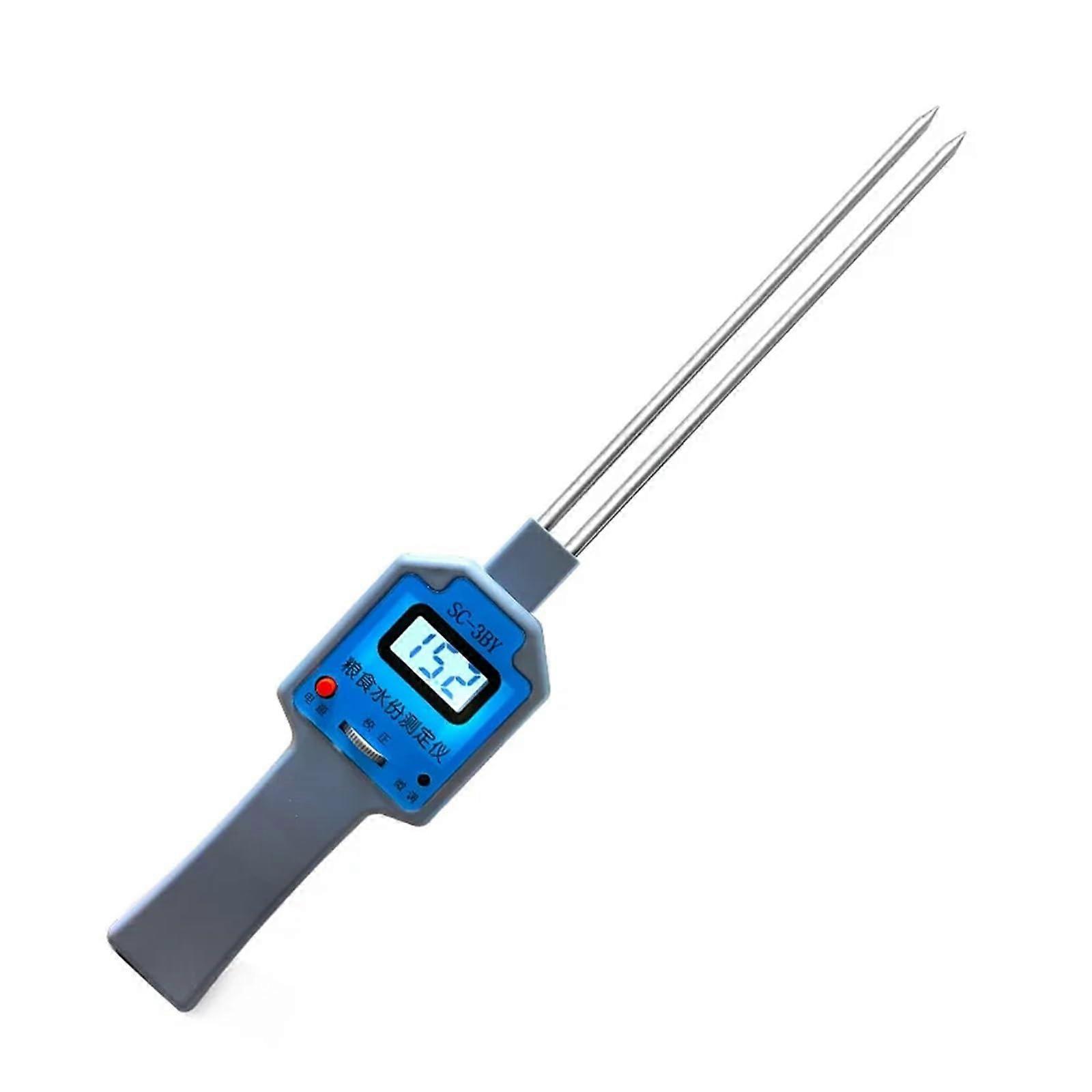 Moisture Meter, Handheld Grain Moisture Meter, Portable Grain Humidity Detector, Fast Reading Grain Moisture Meter