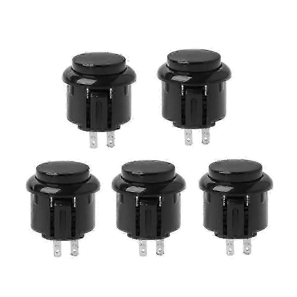 5pcs 24mm Arcade Game Round Button Diy Arcade Controller Pour Jamma Mame