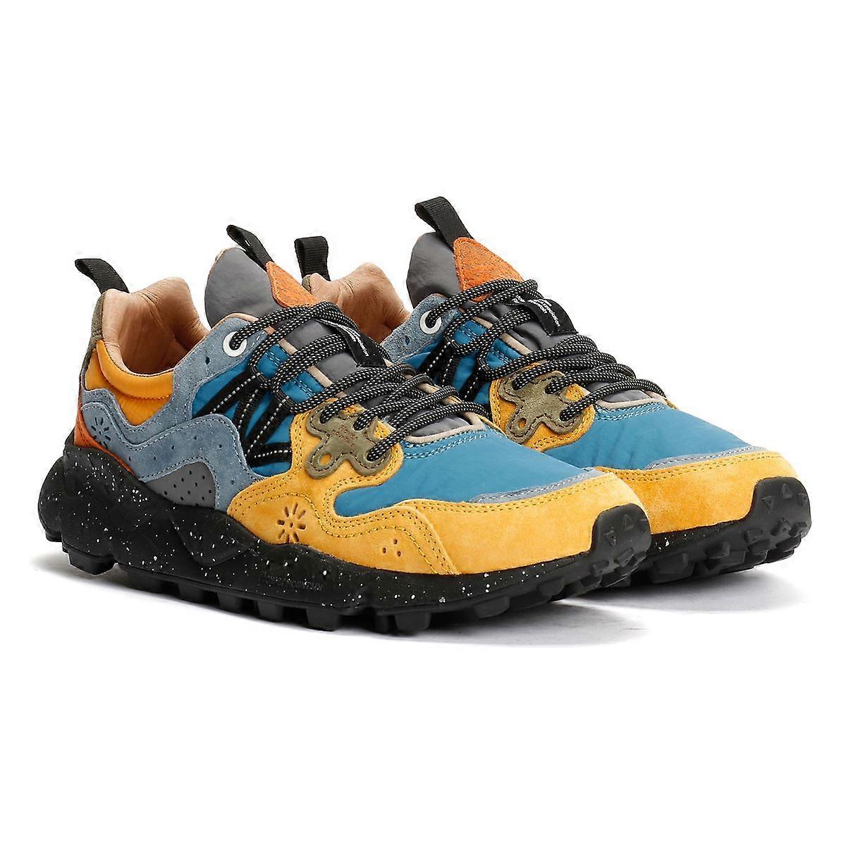 Flower Mountain Yamano 3 Blue/Yellow Trainers