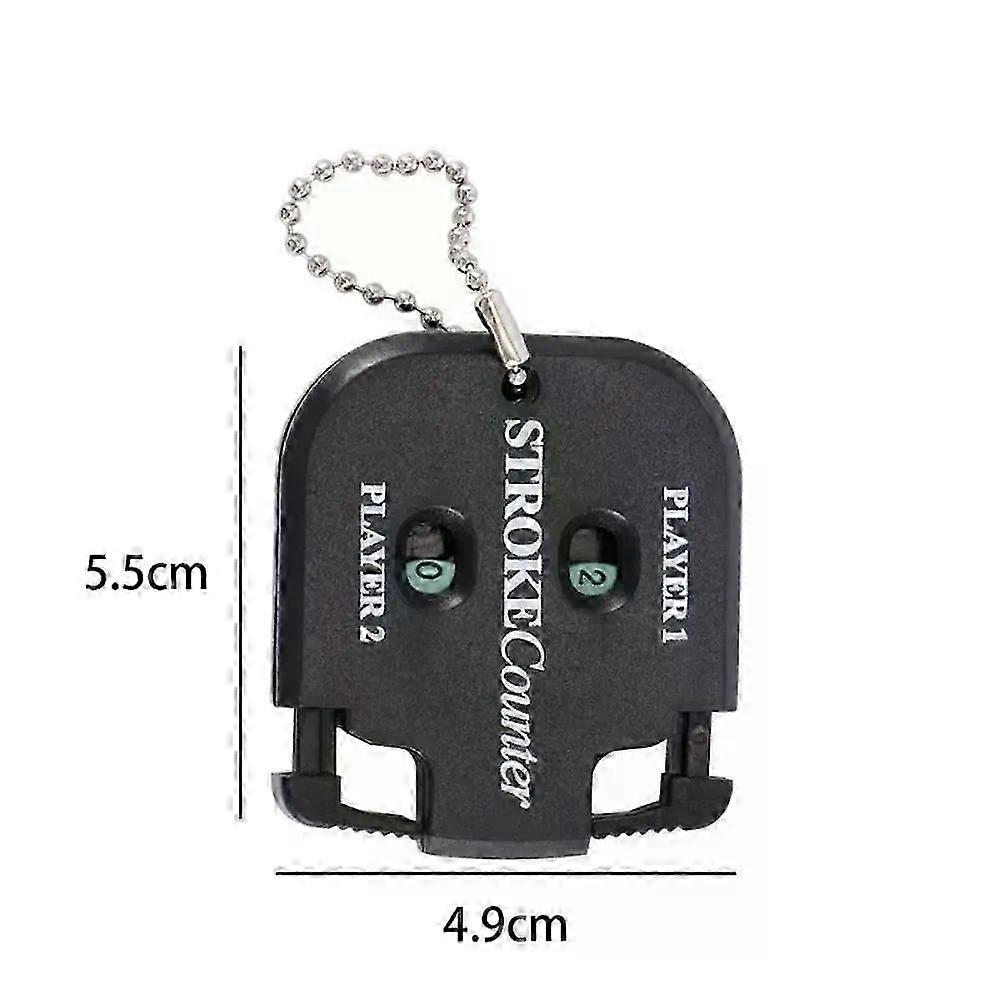 Hand Press Golf Stroke Counter - 5549cm Mini Scorer with Keychain Clip No Battery Training Tool for Practice/Putting