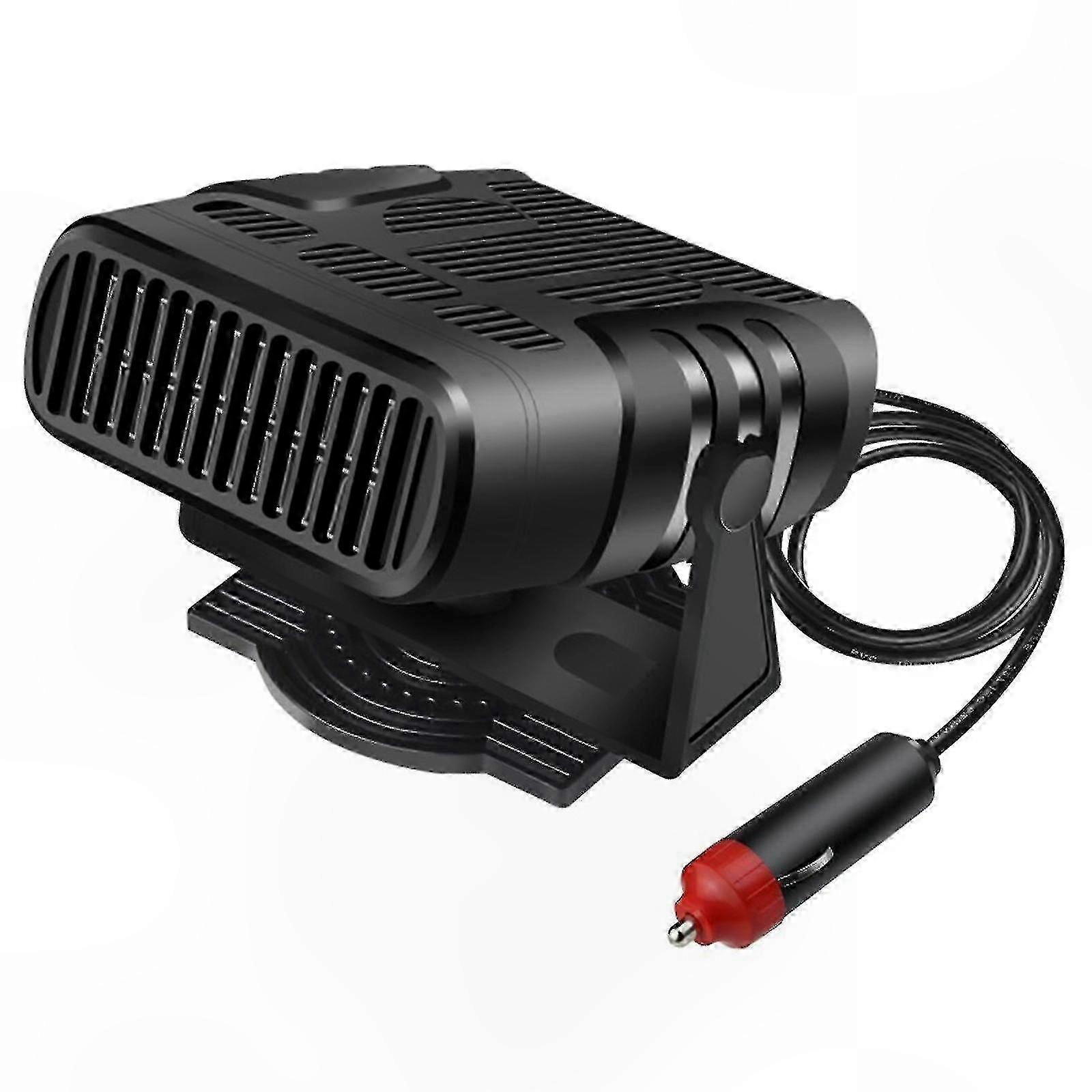 12V Car Heater Defroster with 120W Power, 2-Speed Fan, 360° Adjustable for Fast Heating and Demisting