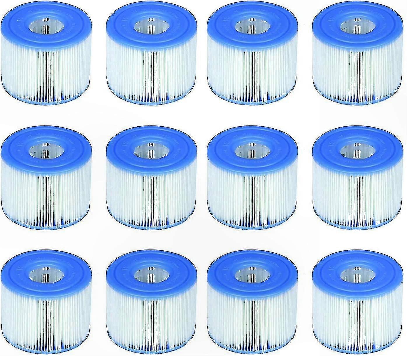 Replacement Filter Cartridges for Portable Hot Tubs, 6-Pack, Compatible with Multiple Models