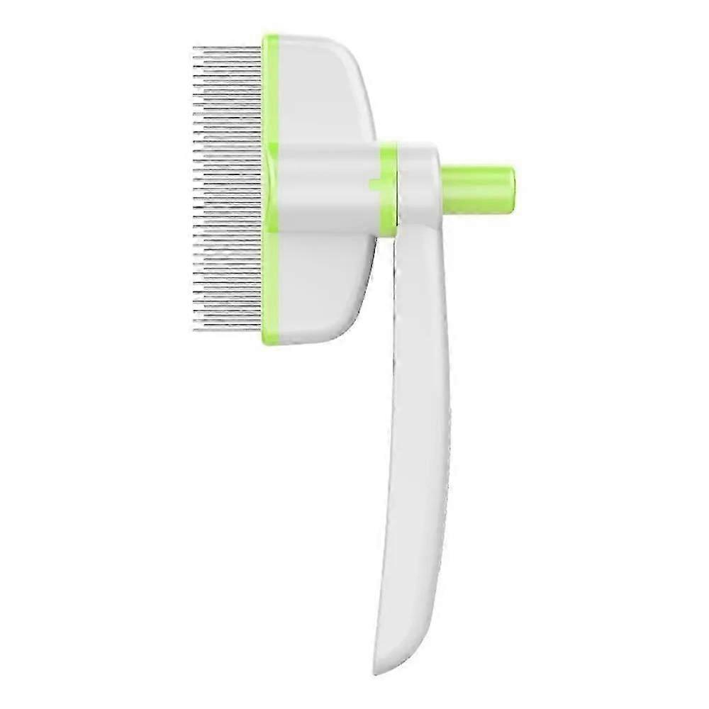 מסרק שיער לחיות מחמד, מסרק ניקוי, מסתובב, לחיצה להסרת שיער צף, מתאים לשימוש חתולים וכלבים