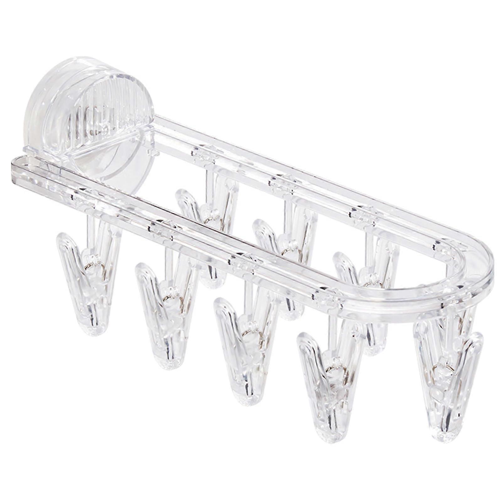 Plastic Suction Clothes Drying Rack Waterproof Moisture Proof High Load for Bathroom Kitchen