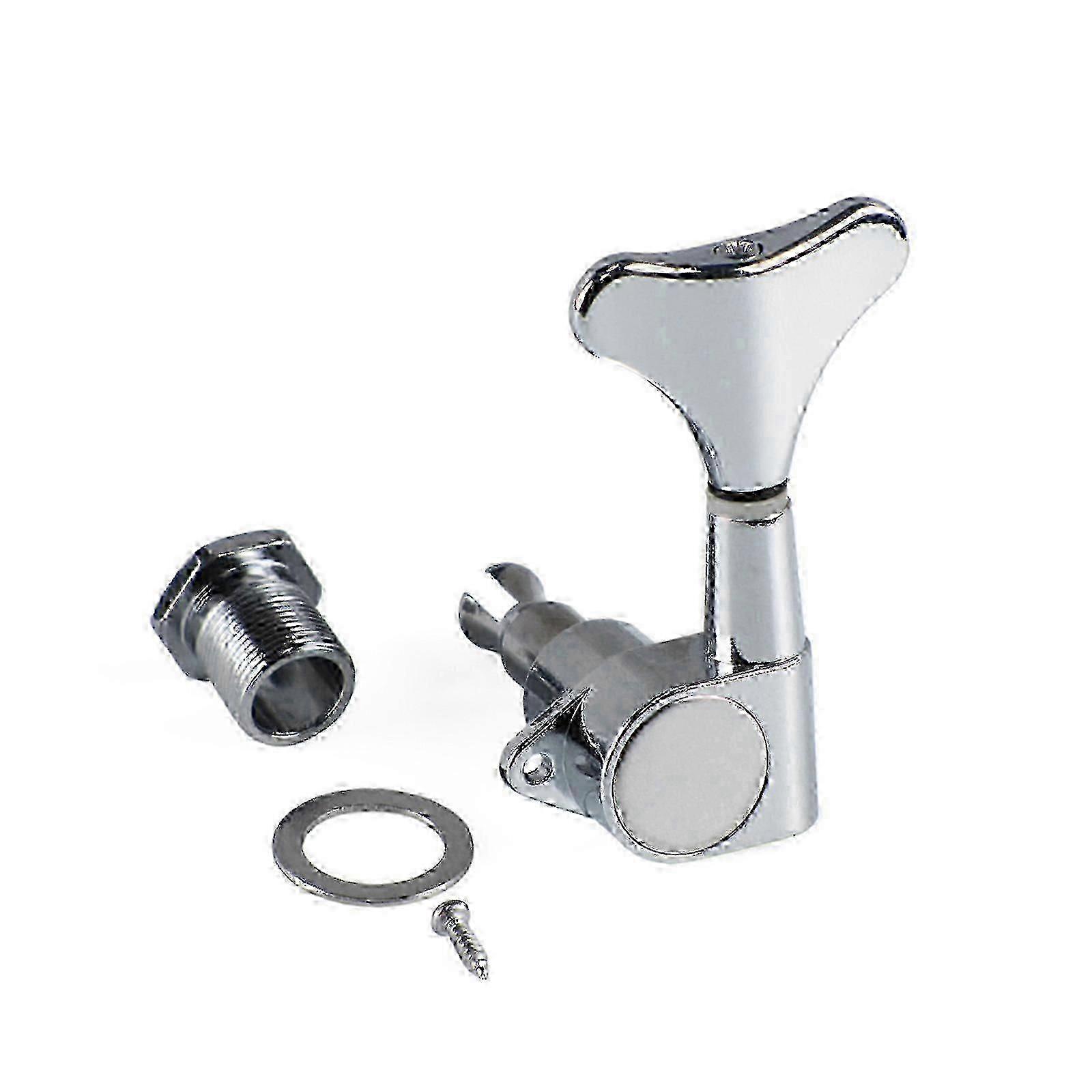 Machine heads for 4-string bass, silver tuning knobs replacement