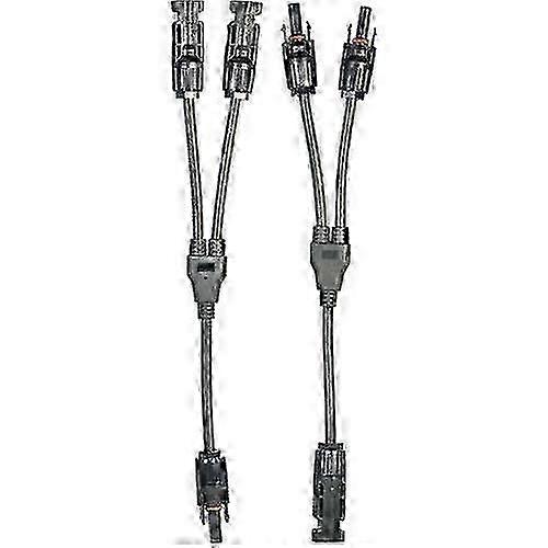 Y Branch Solar Panel Cable Connector Adapter, 1 Pair M/FF and F/MM