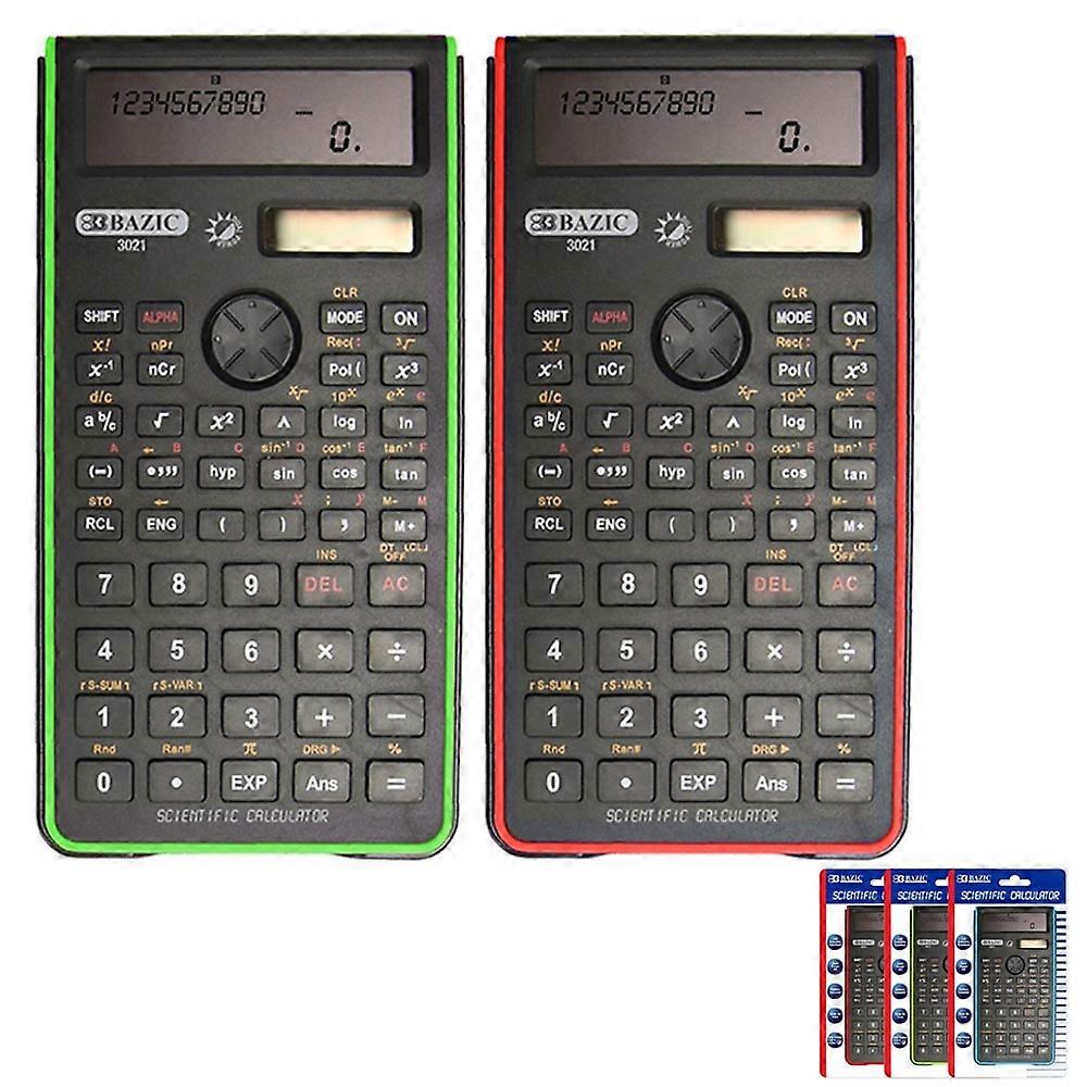 2PC 2-Line Scientific Calculator Engineering Solar Graph Business 240 Functions