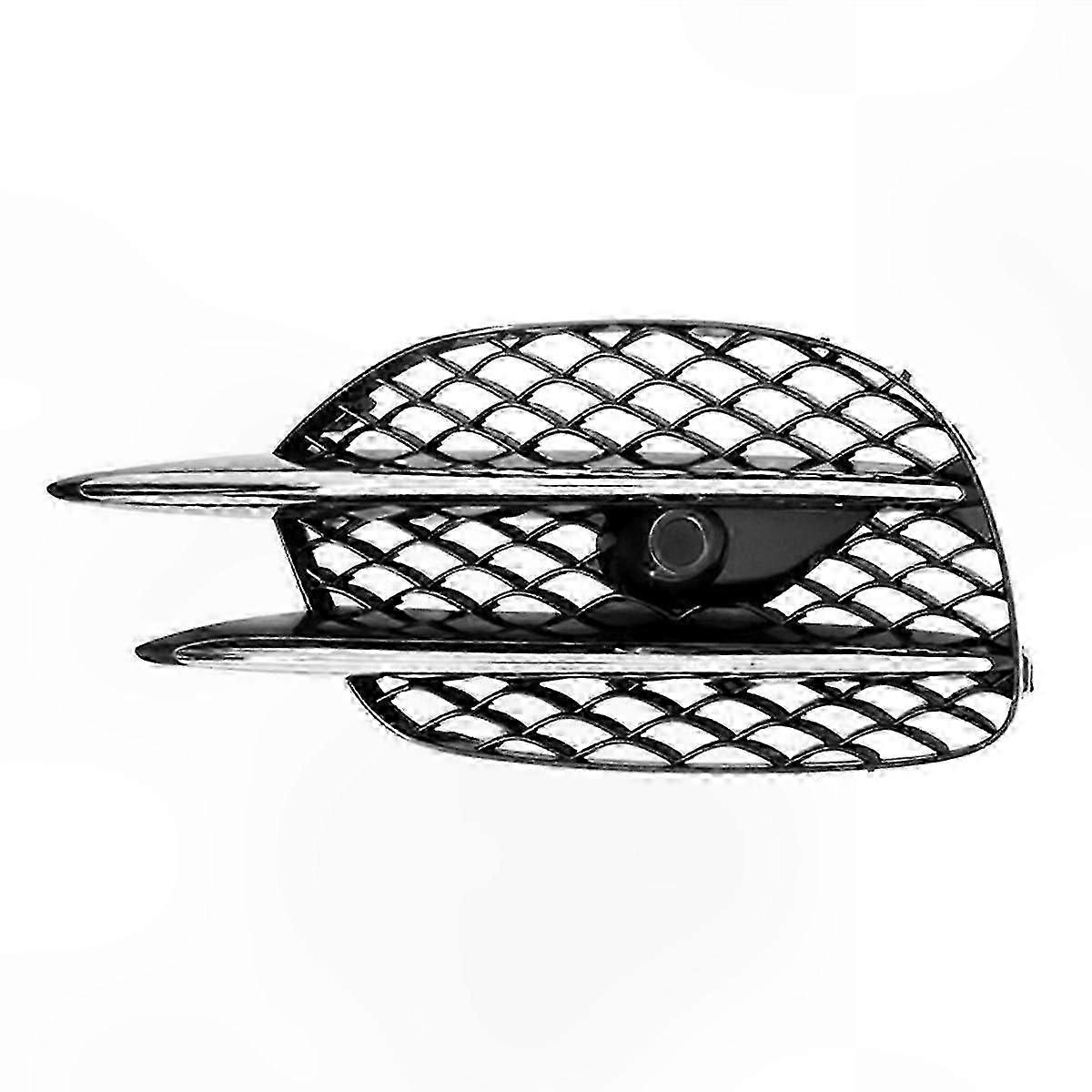 Front Bumper Lower Grille with Left Fog Lamp Cover for S-Class W222 2018-2019 Models Compatible with S450 S500 S560 2228857200 Replacement Part