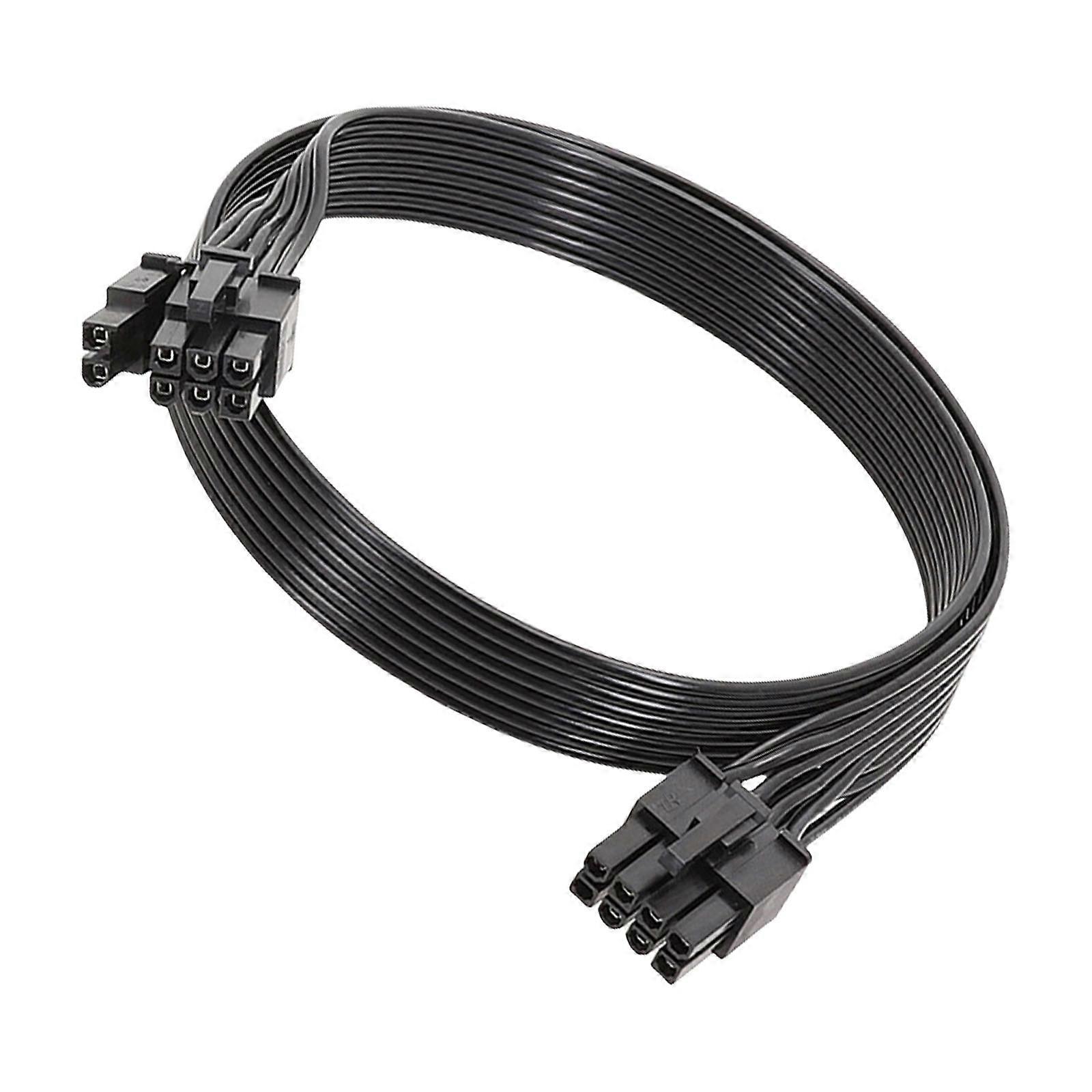 100cm PCIE GPU Power Cable 8Pin to 6+2 Pin for GPU Power Supply with U Terminals Multicolor