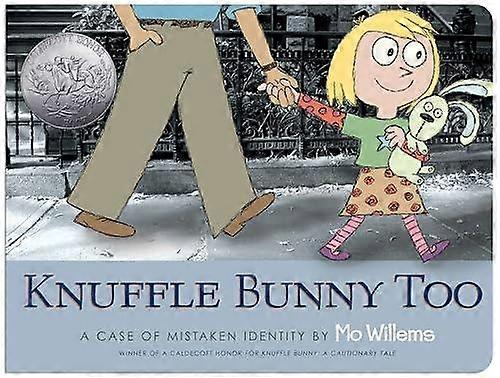 Knuffle Bunny Too, kirjoittanut Mo Willems, pahvikirja