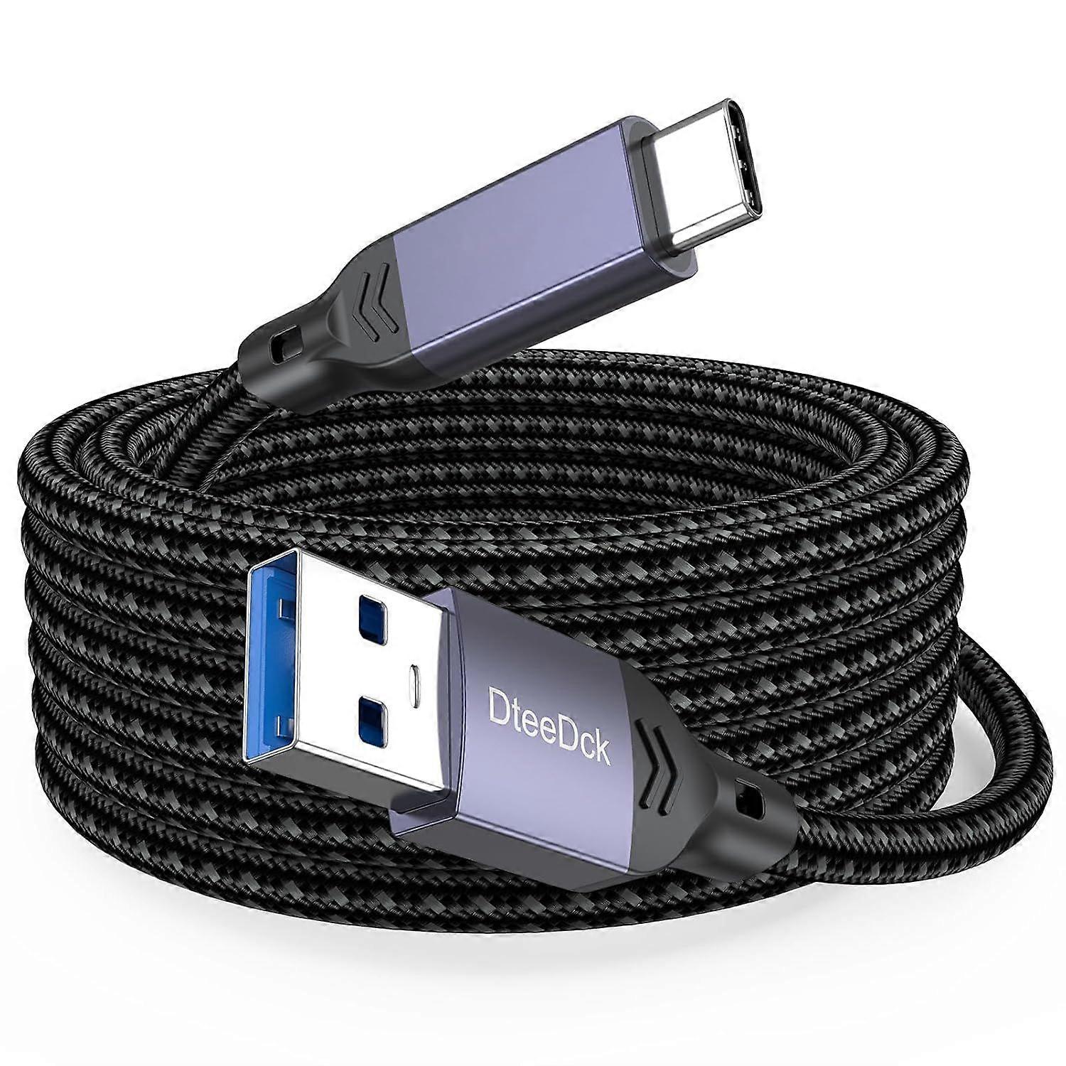 20 Ft USB C Cable Long, SuperSpeed 5Gbps Data Transfer & 2.4A Fast Charging USB A to Type