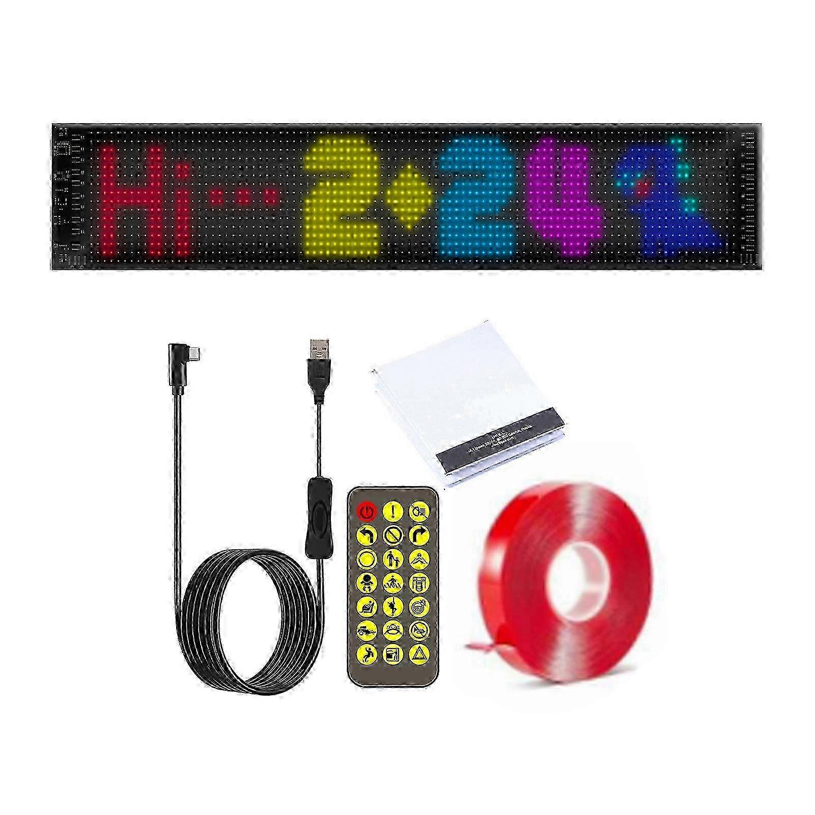 Flexible Led Digital Display, Scrolling Led Display, Flexible Led Matrix Panel, Smart App Control Custom Text Diy Pattern Animation Digital Sign