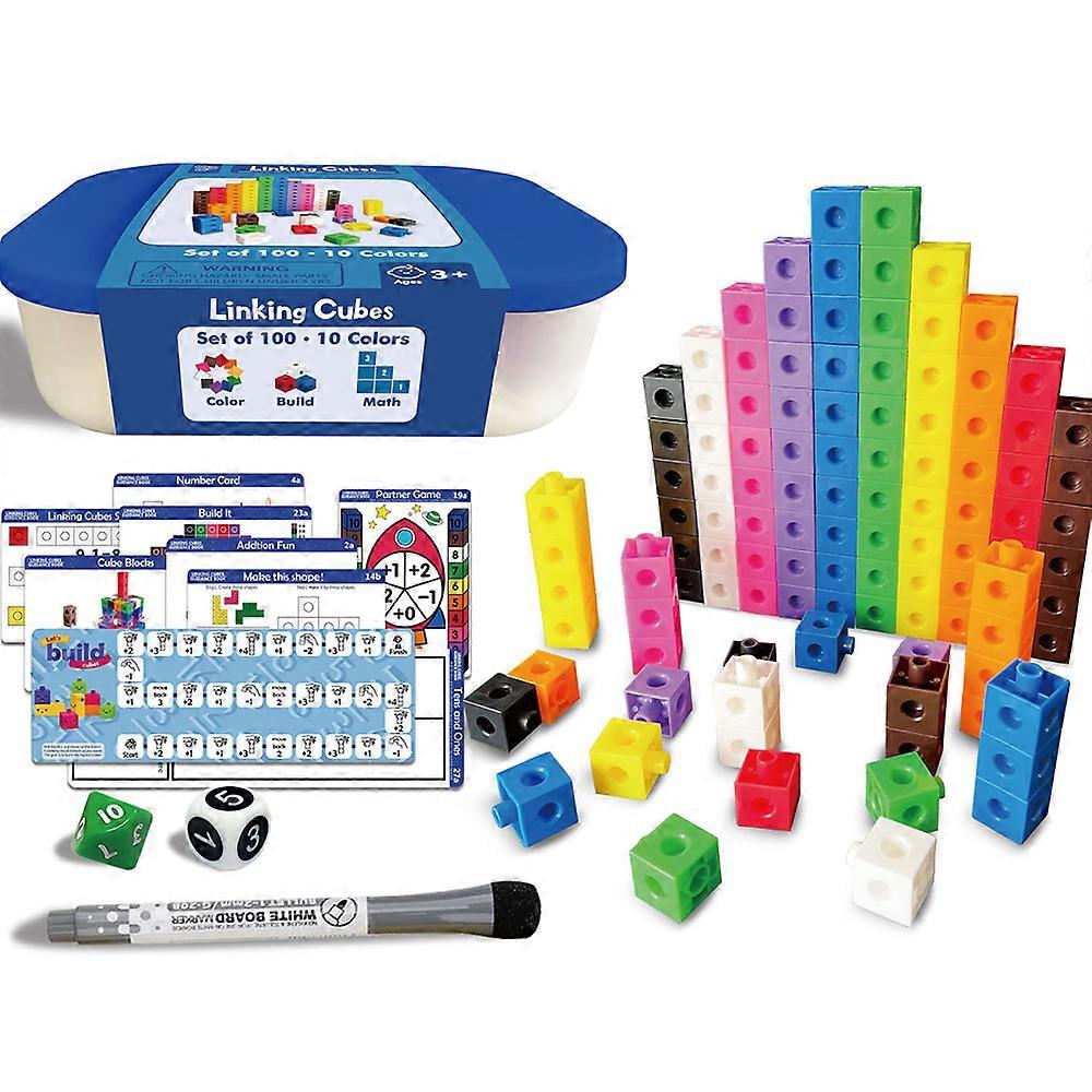 Math Linking Cubes, Numberblocks Mathlink Cubes, Multilink Counting Blocks Toy