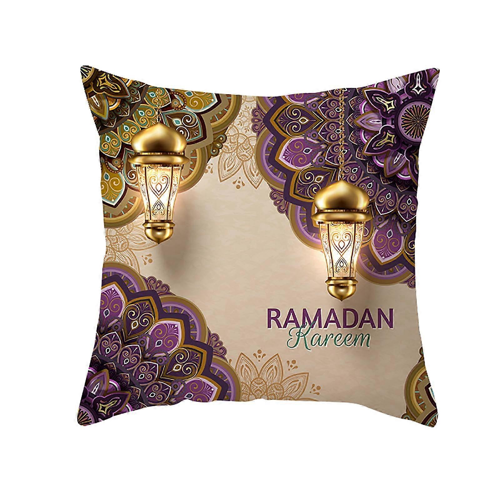 WinysinMuslim Ramadan Pattern Polyester Cushion Cover Pillow Case Home Decor