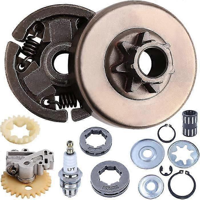 3/8" 7t Windshield Washer Repair Kit For Clutch For Stihl Ms380 038 Ms 380 Chainsaw With Spark Plug Gear