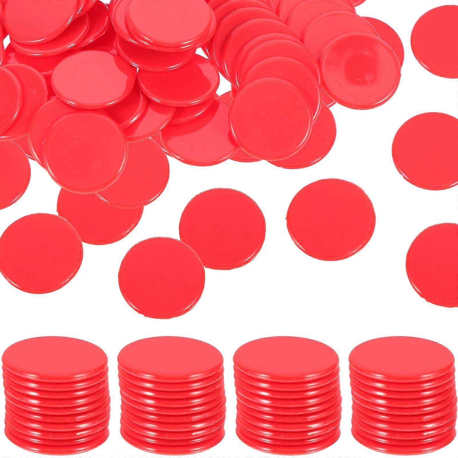 100pcs Bingo Counting Chips Game Counting Pieces Bingo Markers Gambling Game Counters