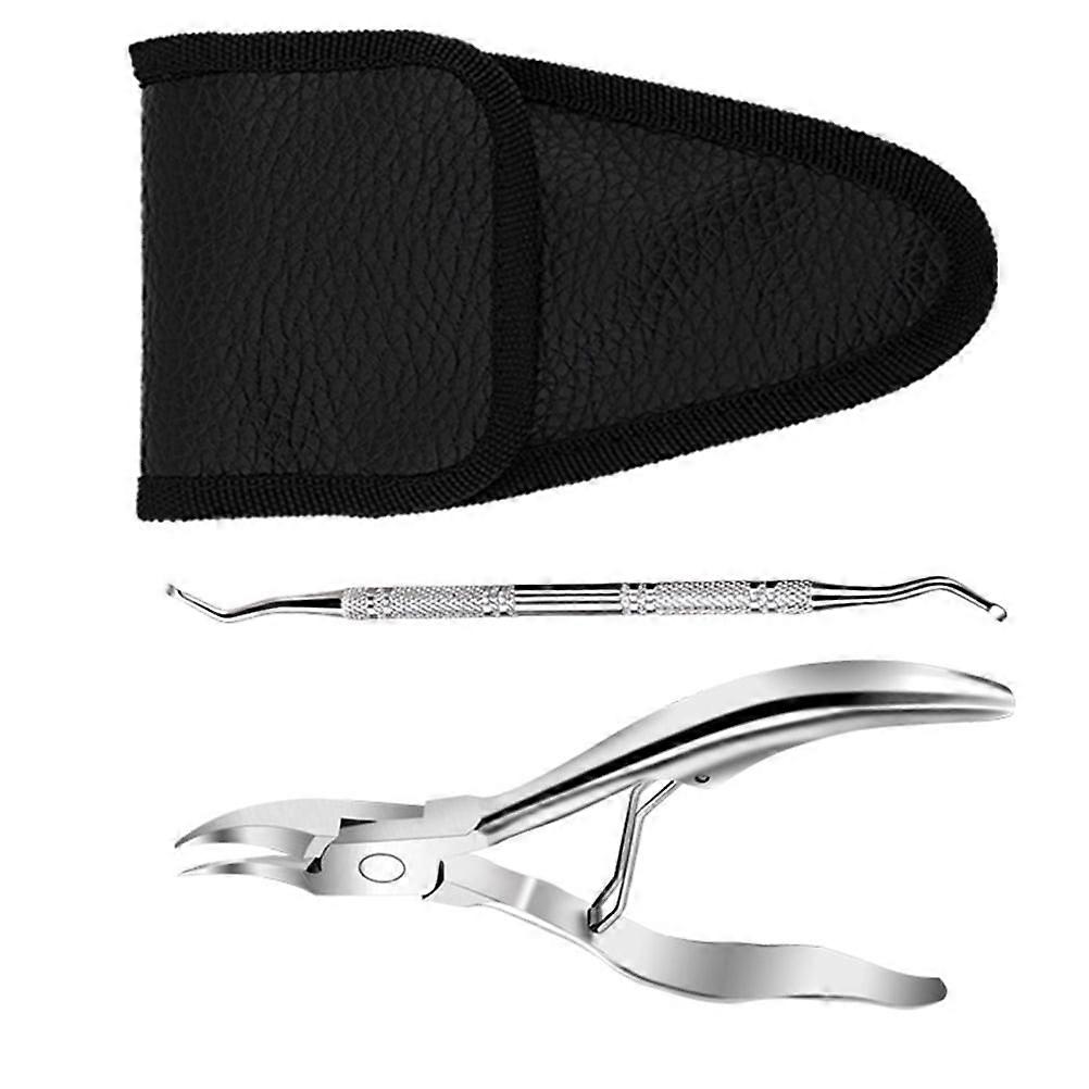 Eease 2Pcs Cuticle Trimmer Set for Manicure and Pedicure