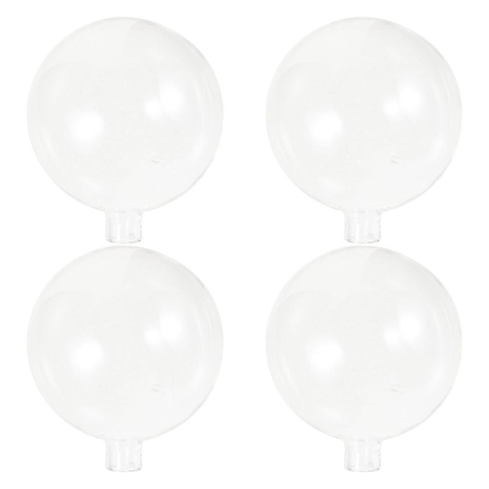 Glass Globe Lampshade for Decor 4Pcs Transparent Clear Round Lamp Shade
