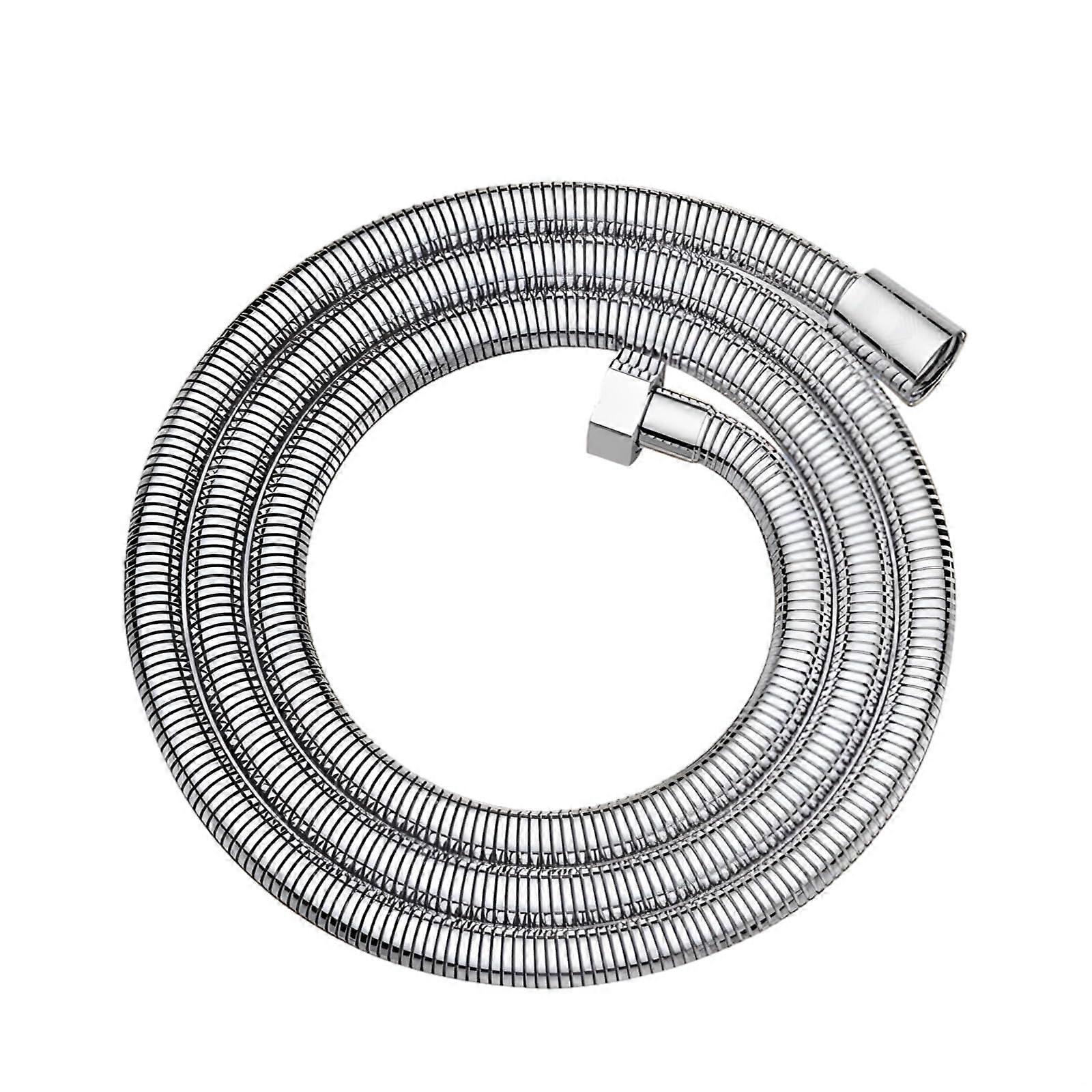 Stainless Steel Shower Hose 1.5m AntiBurst  Flow Universal Replacement for Wide Coverage